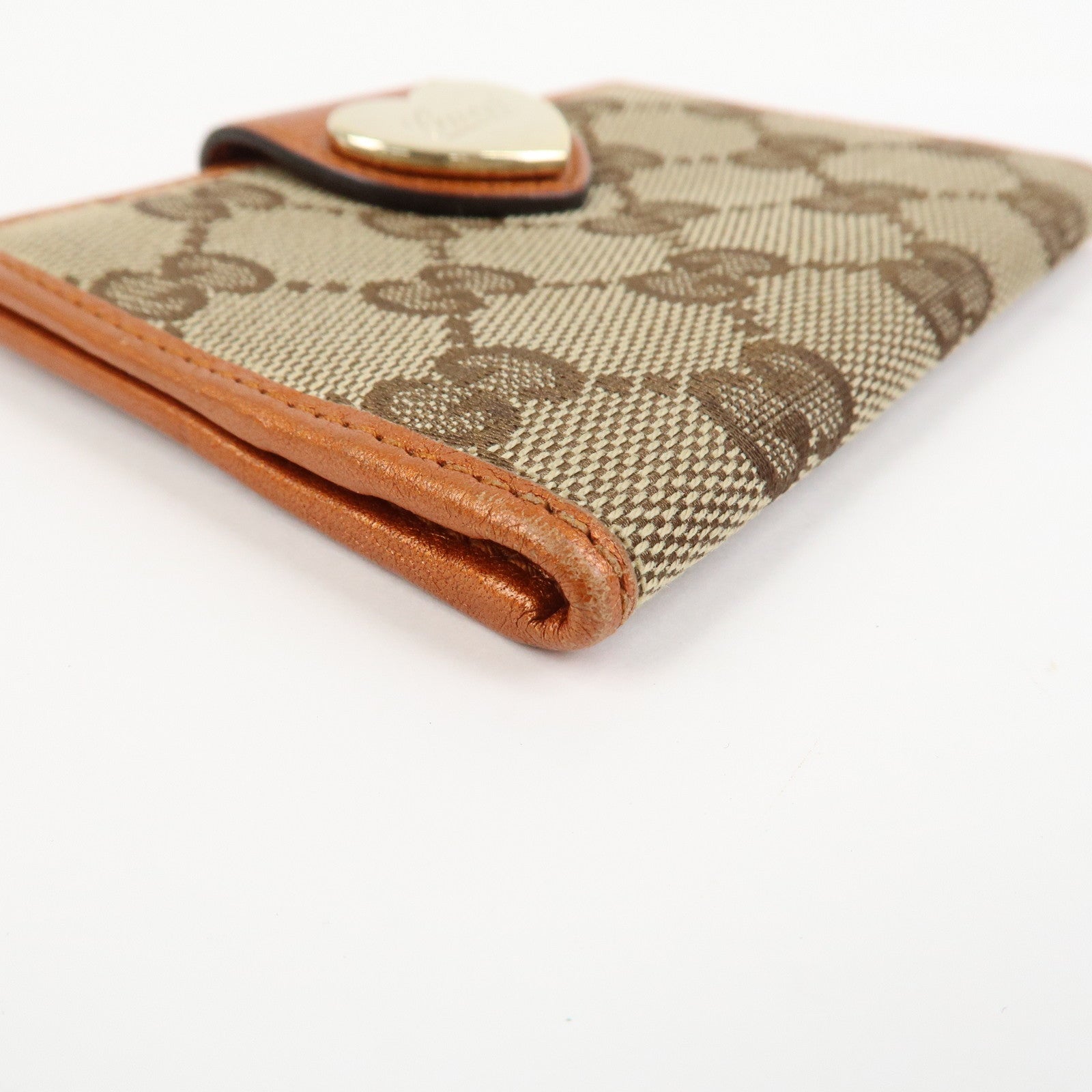 GUCCI Lovely Heart GG Denim Canvas Set of 2 Card Case 217050/224261
