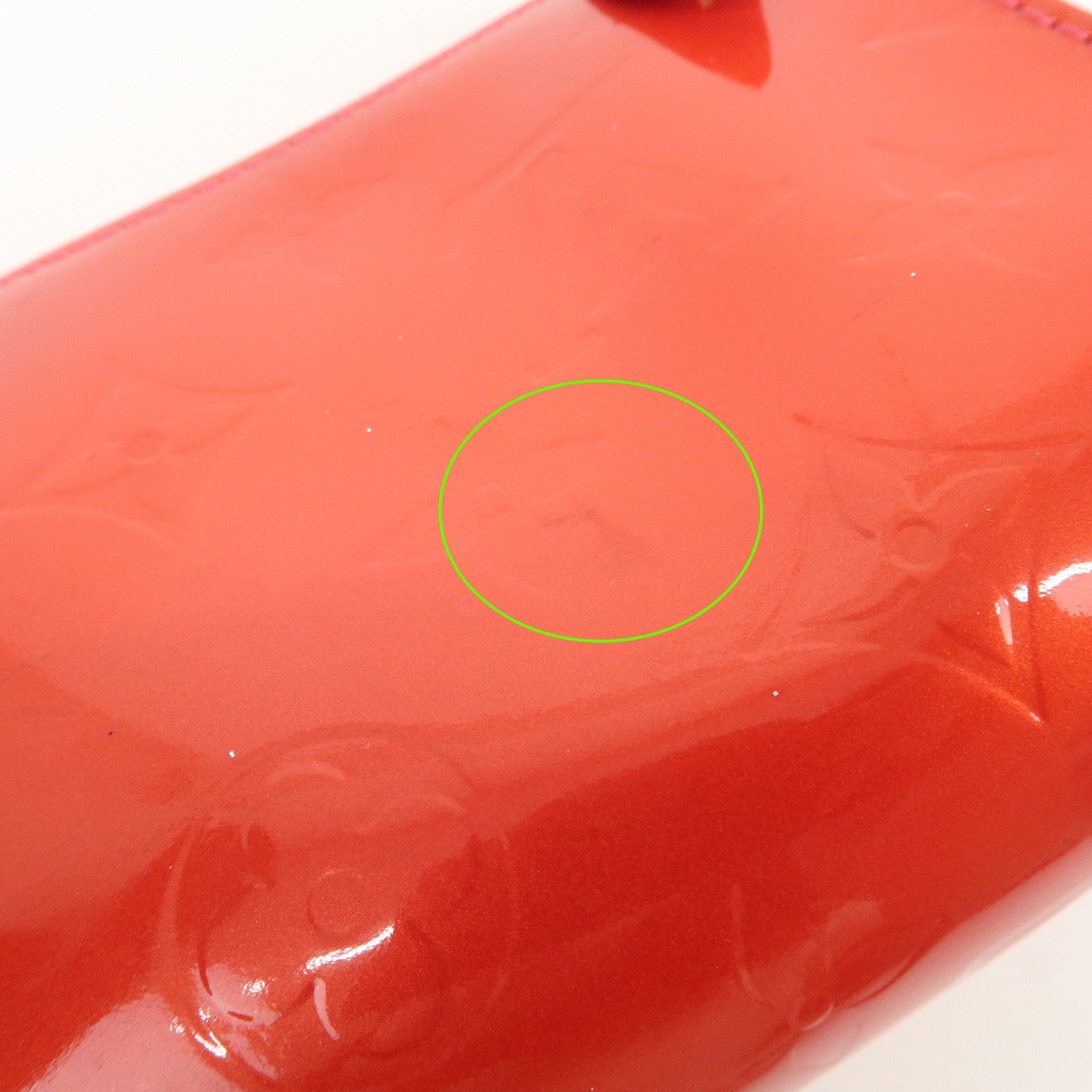 Louis Vuitton Monogram Vernis Trousse Cosmetic Pouch Red M93647