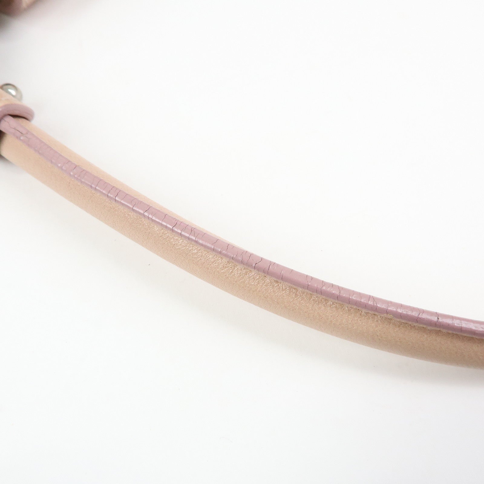 Ferragamo Gancini Leather Shoulder Bag Hand Bag Pink