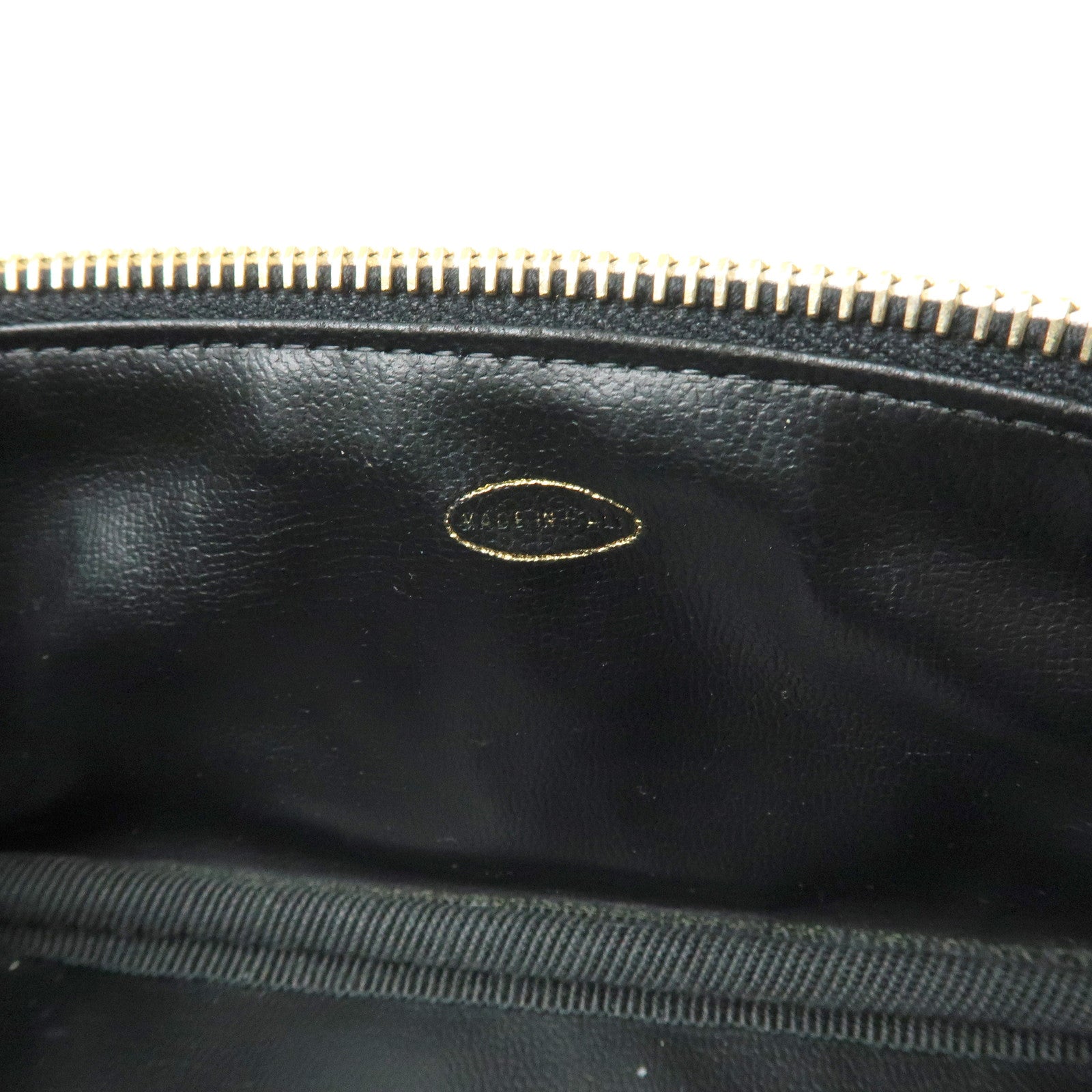 CHANEL COCO Mark Caviarskin Hand Bag Vanity Case Black A01997