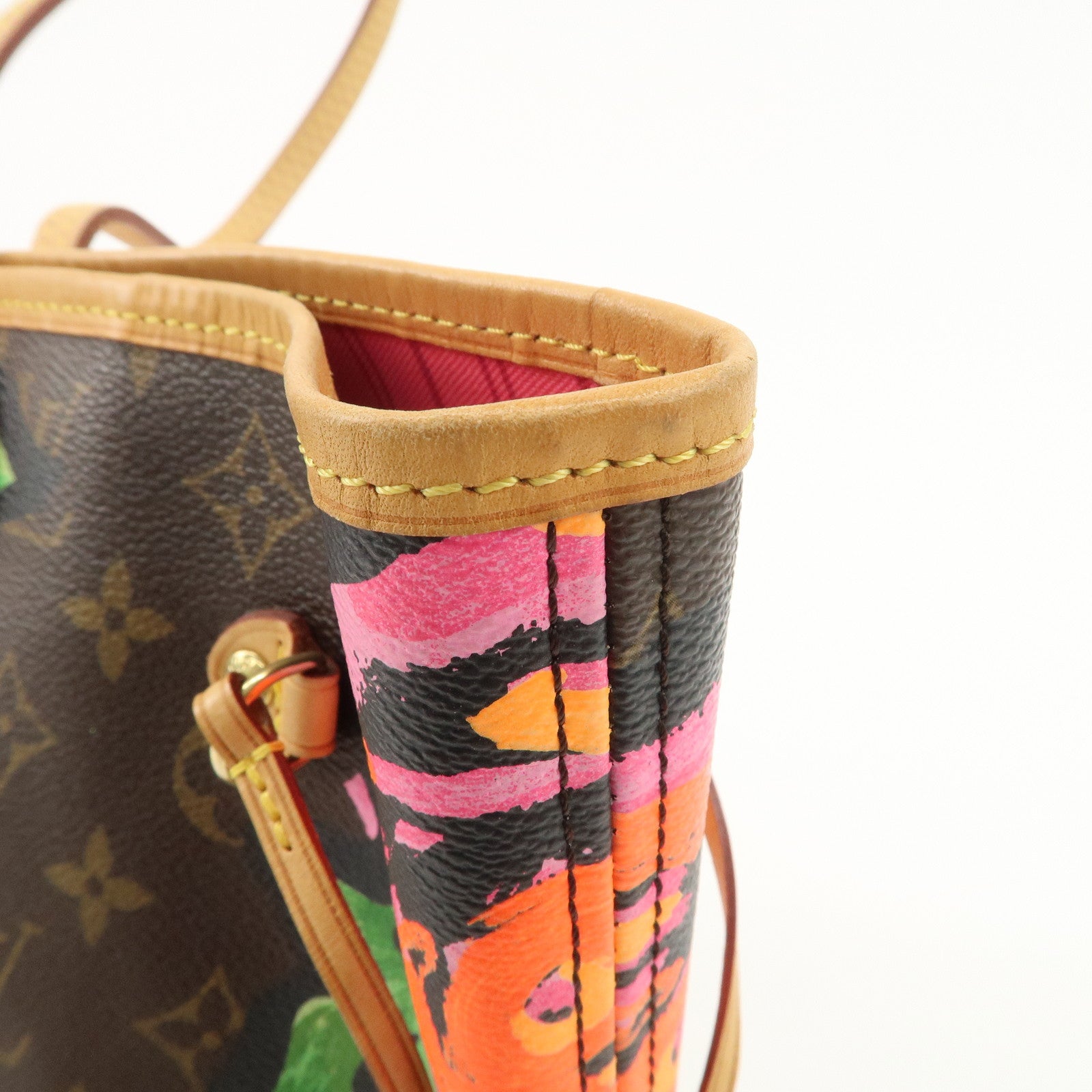 Louis Vuitton Monogram Rose Neverfull MM Tote Shoulder Bag M48613