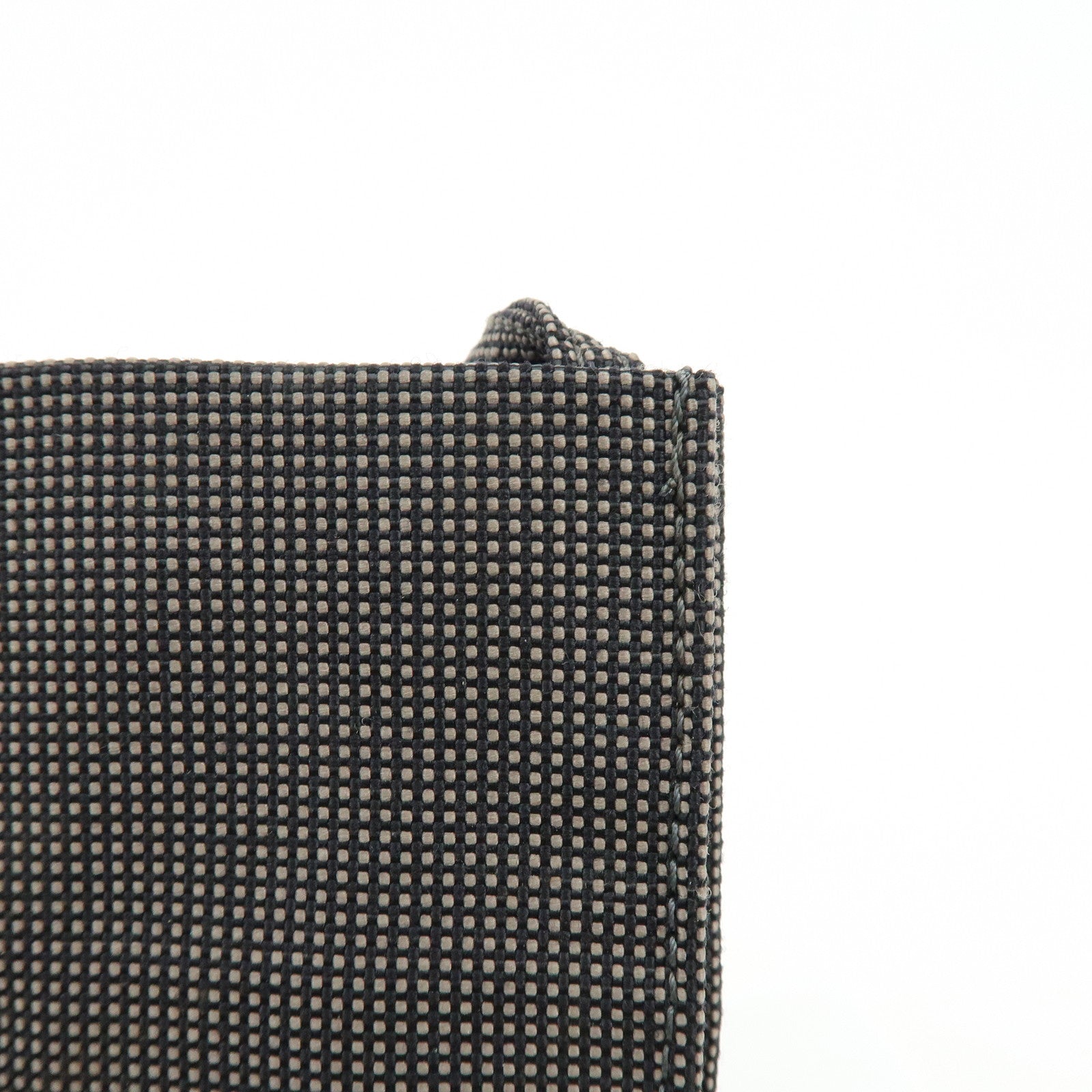 HERMES Airline Canvas Shoulder Bag Crossbody Bag Black