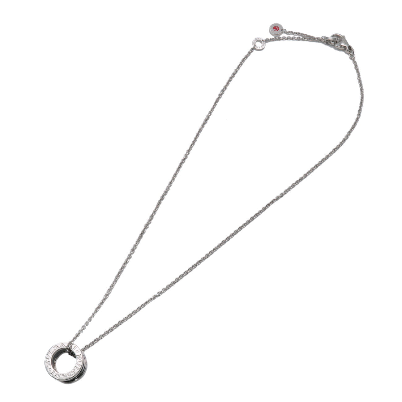 BVLGARI B-Zero1 Save the Children Necklace SV925 Black Ceramic