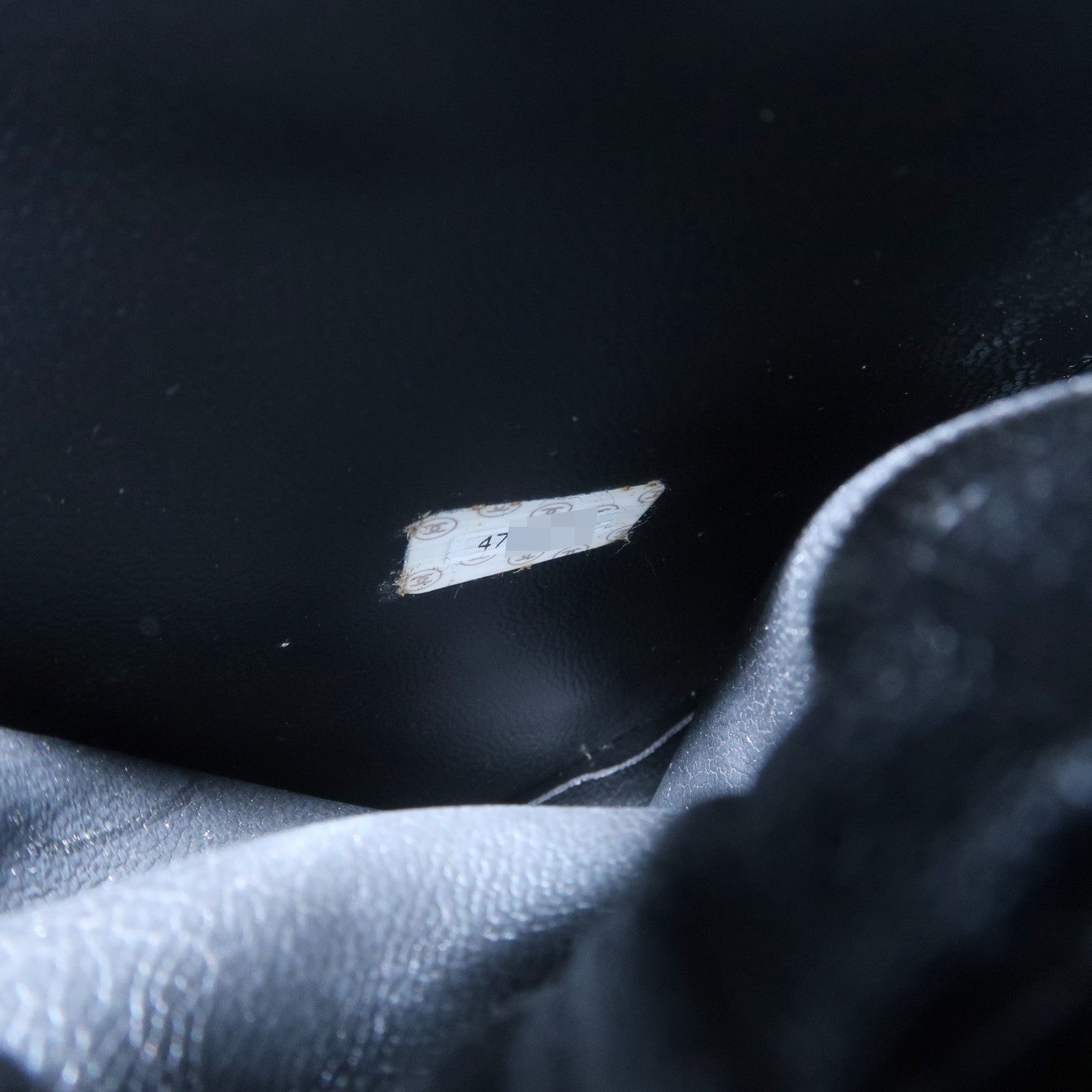 CHANEL COCO Mark Caviarskin Vanity Bag Hand Bag Cosmetic Bag Black A01998