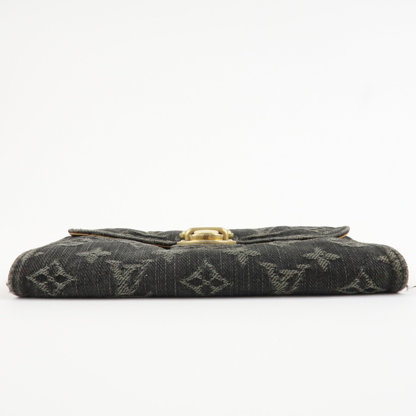 Louis Vuitton Monogram Denim Portefeuille Amelia Noir M95512