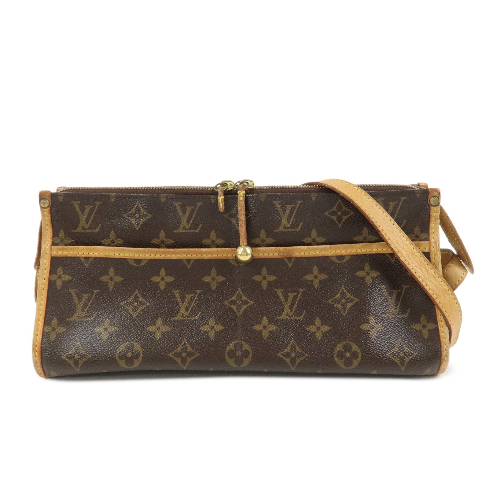 Louis Vuitton Monogram Popincourt Long Shoulder Bag Brown M40008
