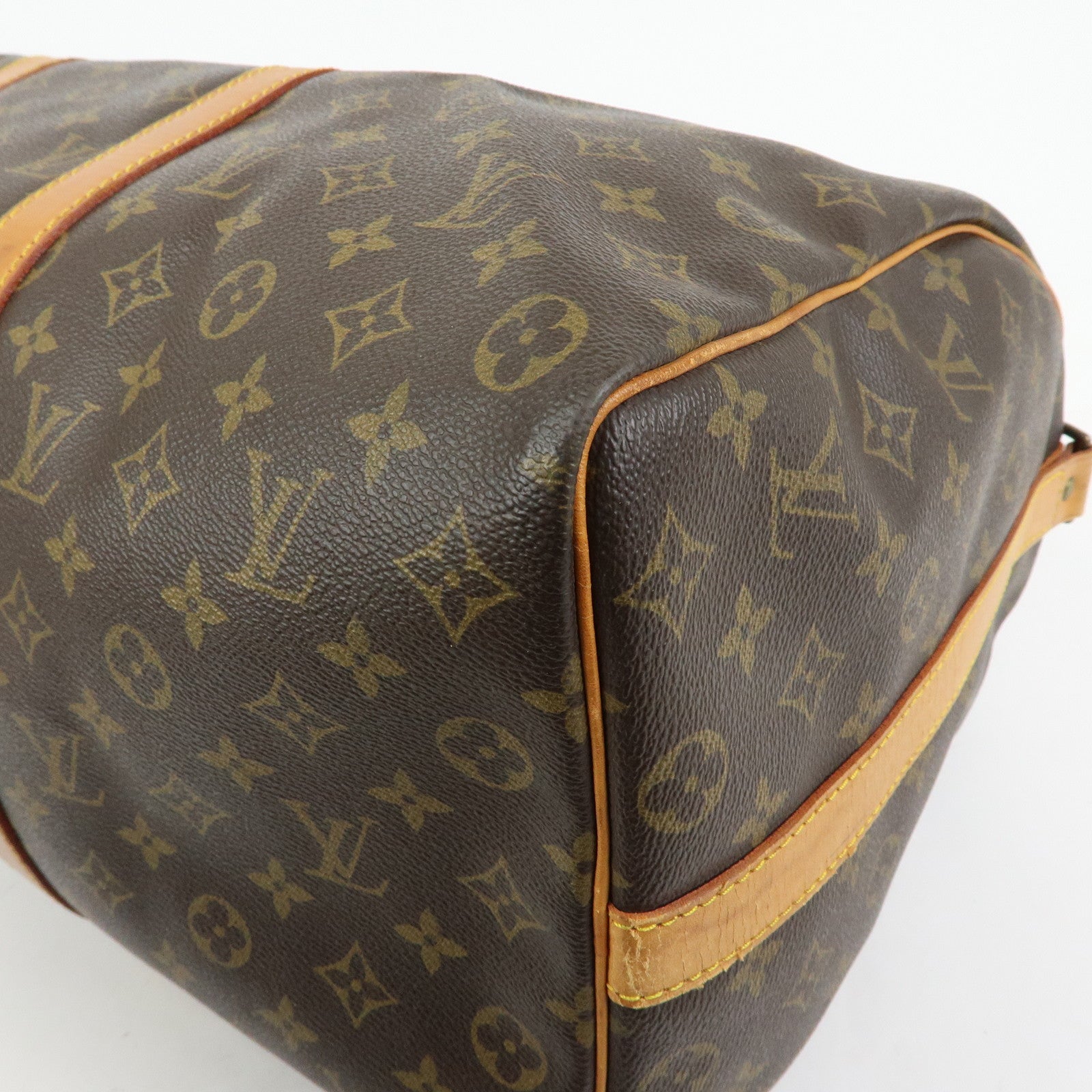Louis Vuitton Monogram Keep All Bandouliere 50 Boston Bag M41416