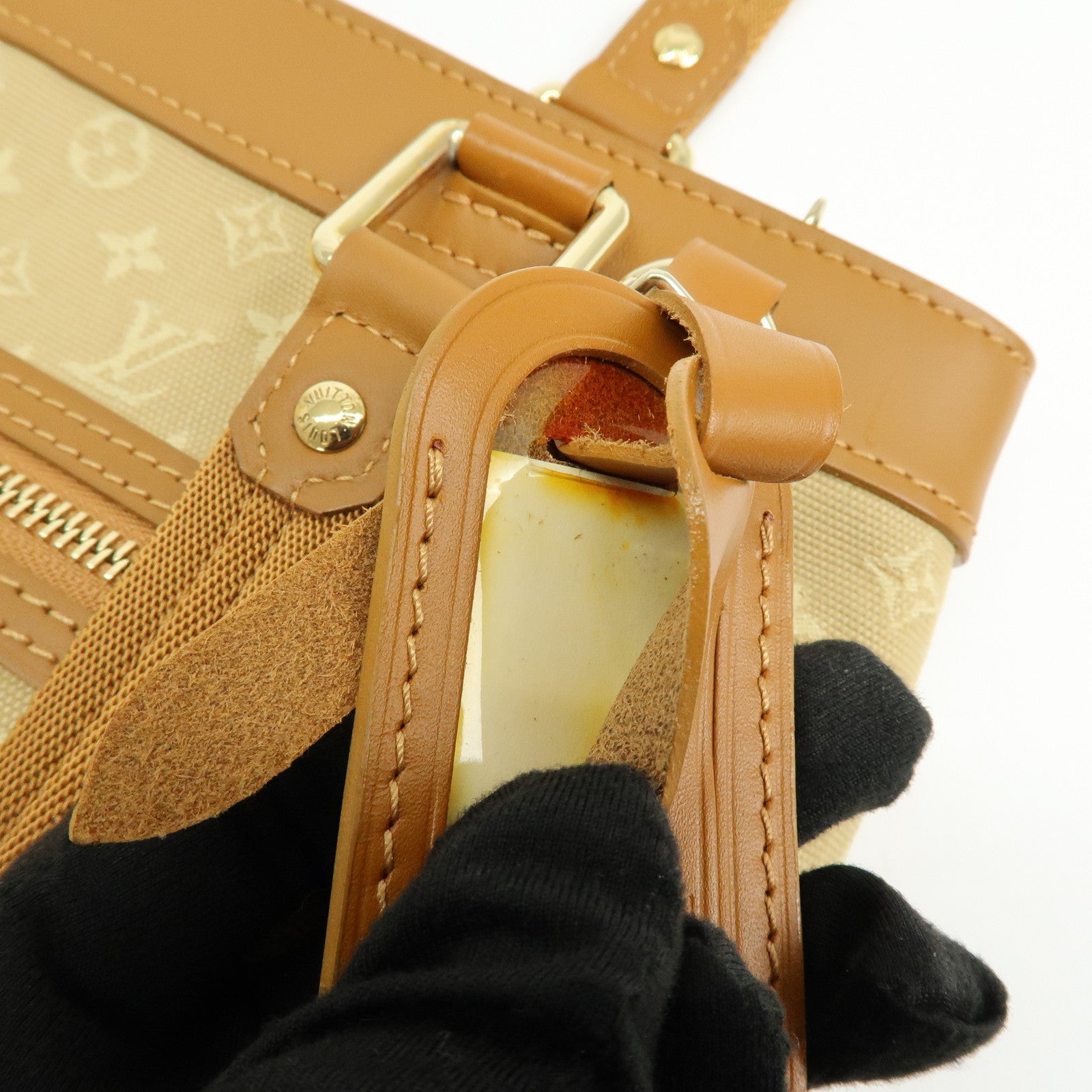 Louis Vuitton Monogram Mini Lucille PM Hand Bag Beige M92684