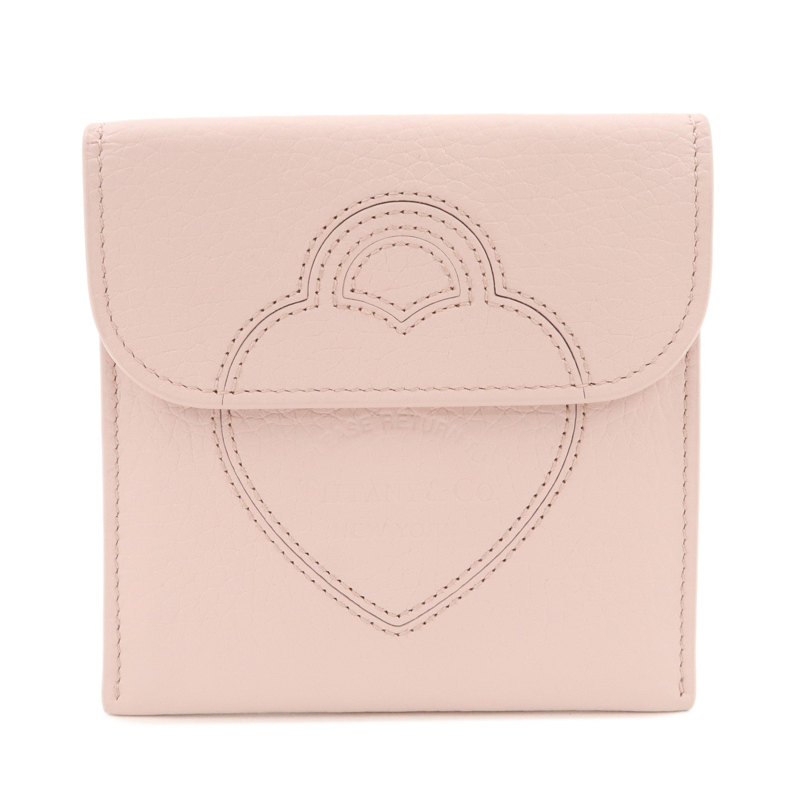 Tiffany & Co Return to Heart Leather Pouch Accessory Case Pink