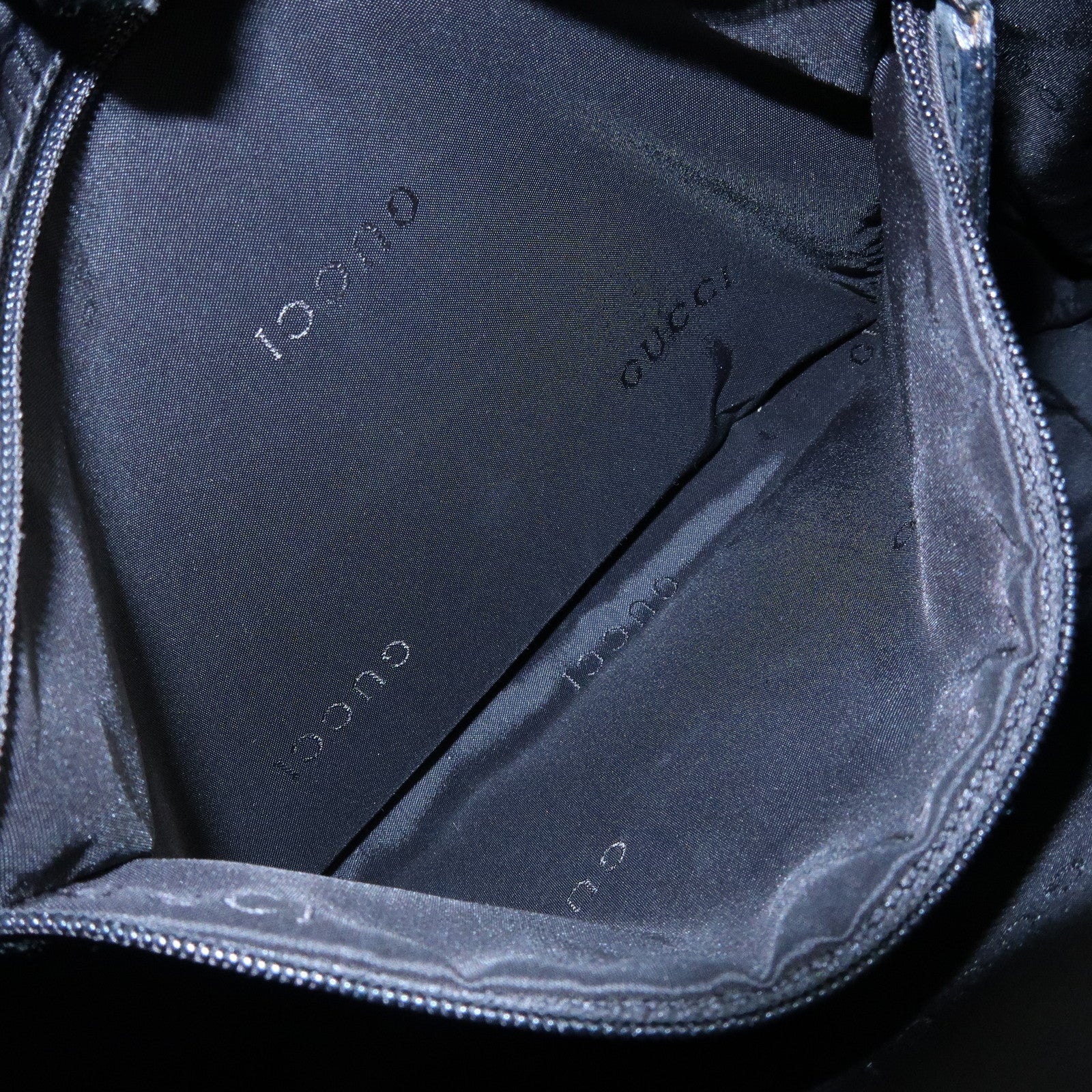 GUCCI Bamboo Suede Shoulder Bag Hand Bag Black 001.3244