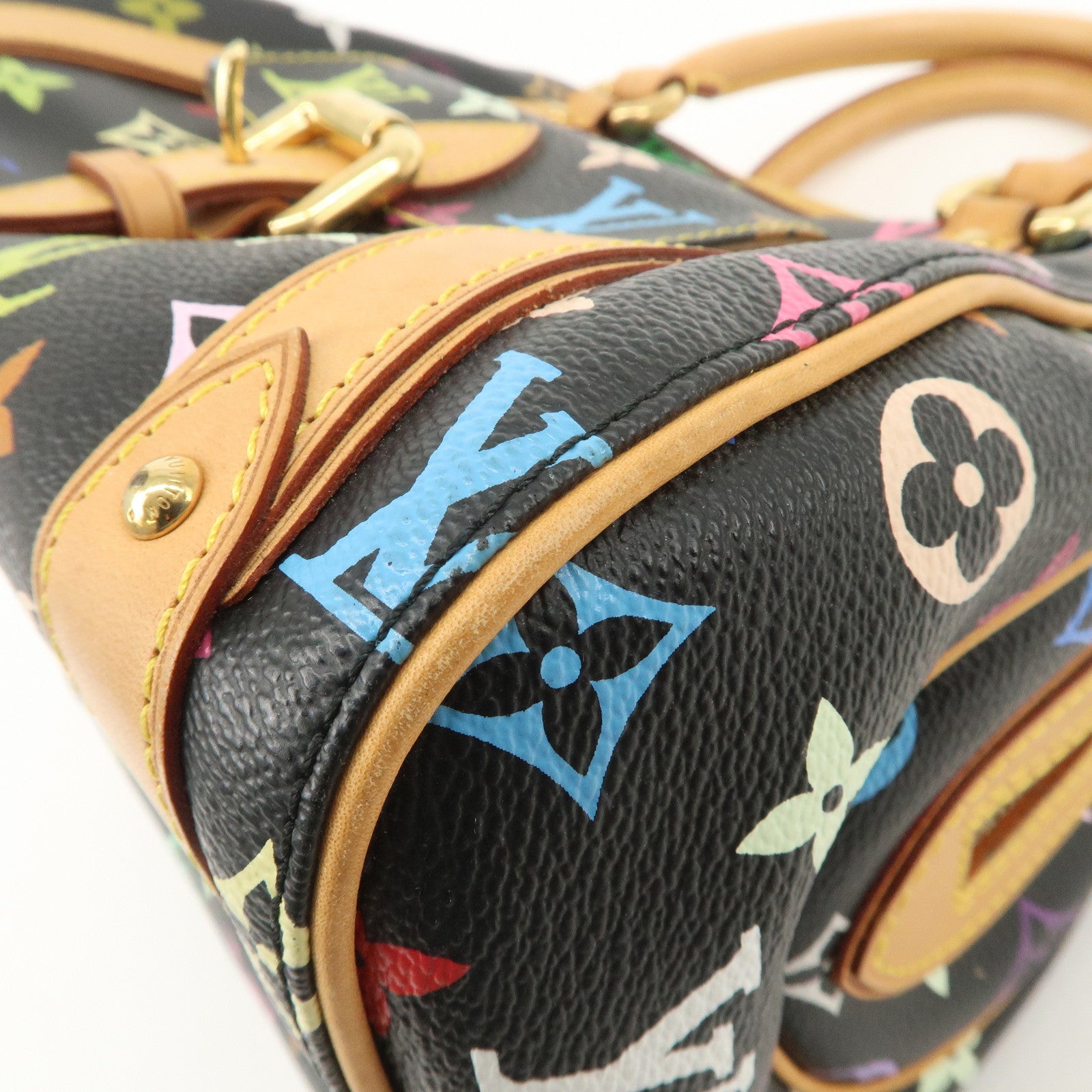 Louis Vuitton Monogram Multicolor Priscilla Hand Bag Noir M40097