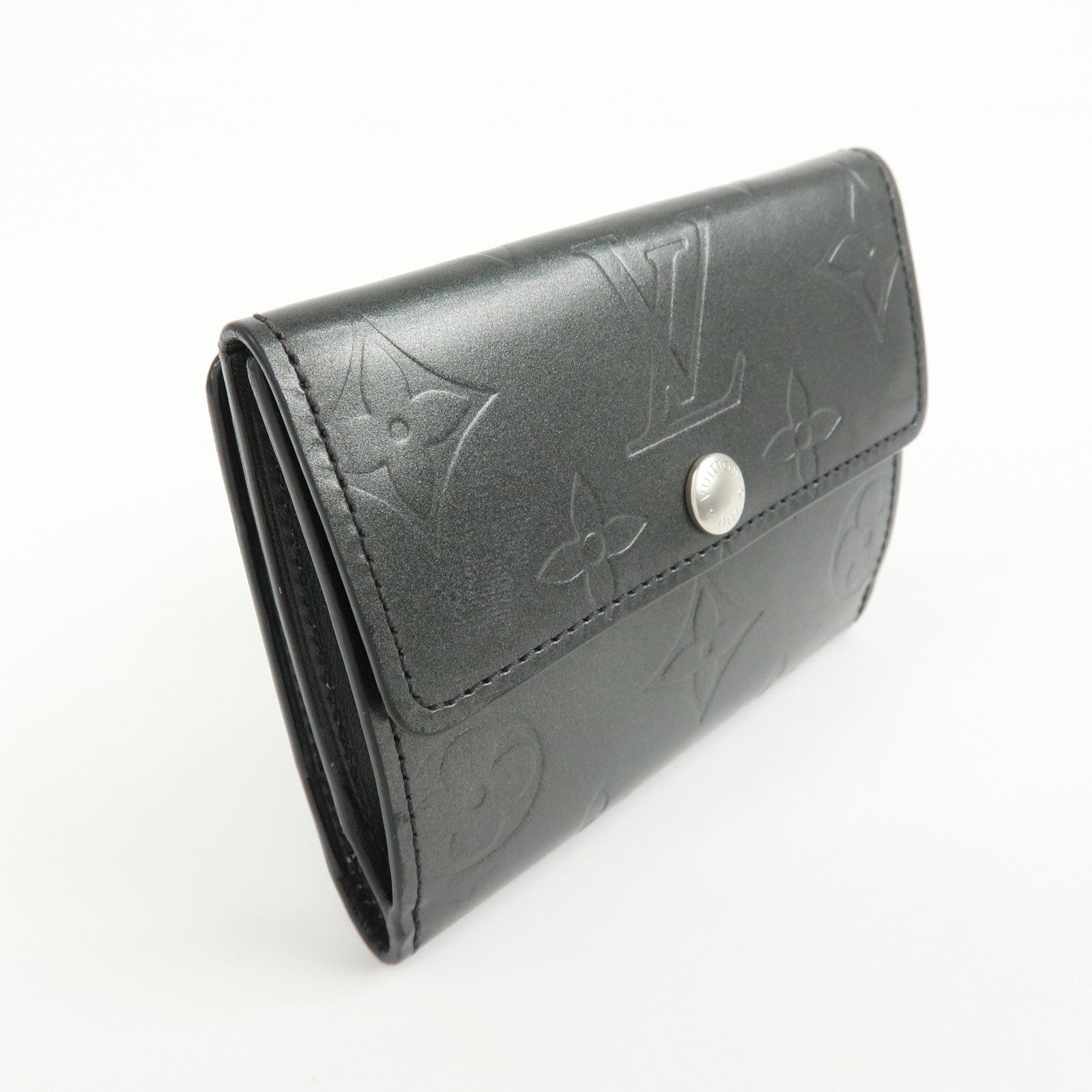 Louis Vuitton Monogram Matte Vernis Ludlow Coin Case Noir M65122