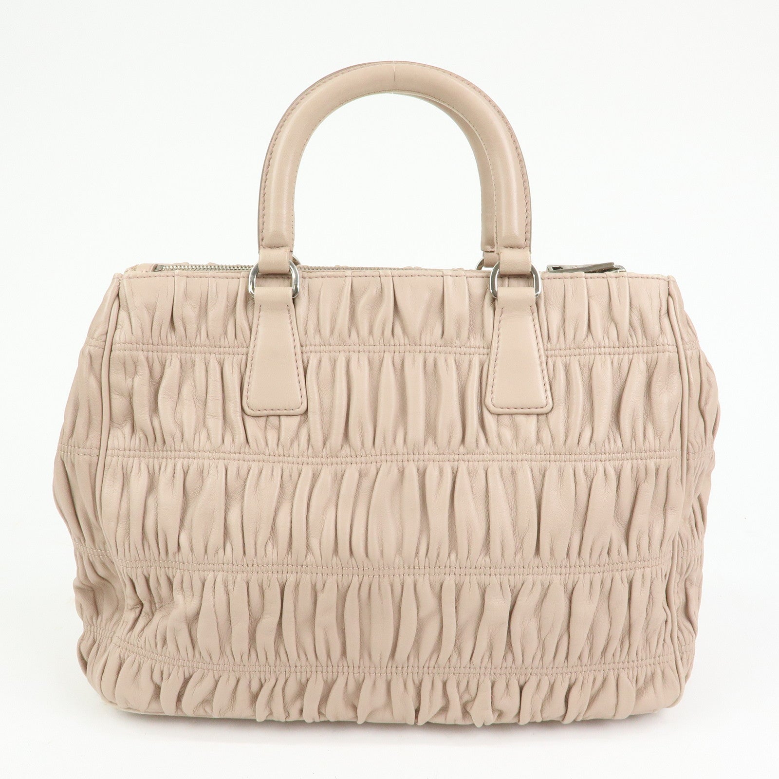 PRADA Nappa Gaufure Leather 2Way Hand Bag Shoulder Bag B2599L