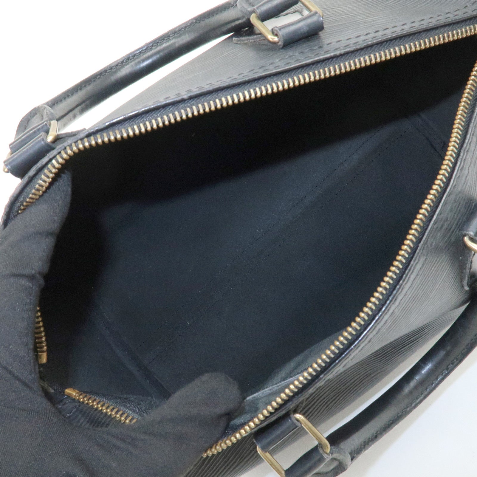 Louis Vuitton Epi Speedy 35 Boston Bag Hand Bag Noir Black M42992