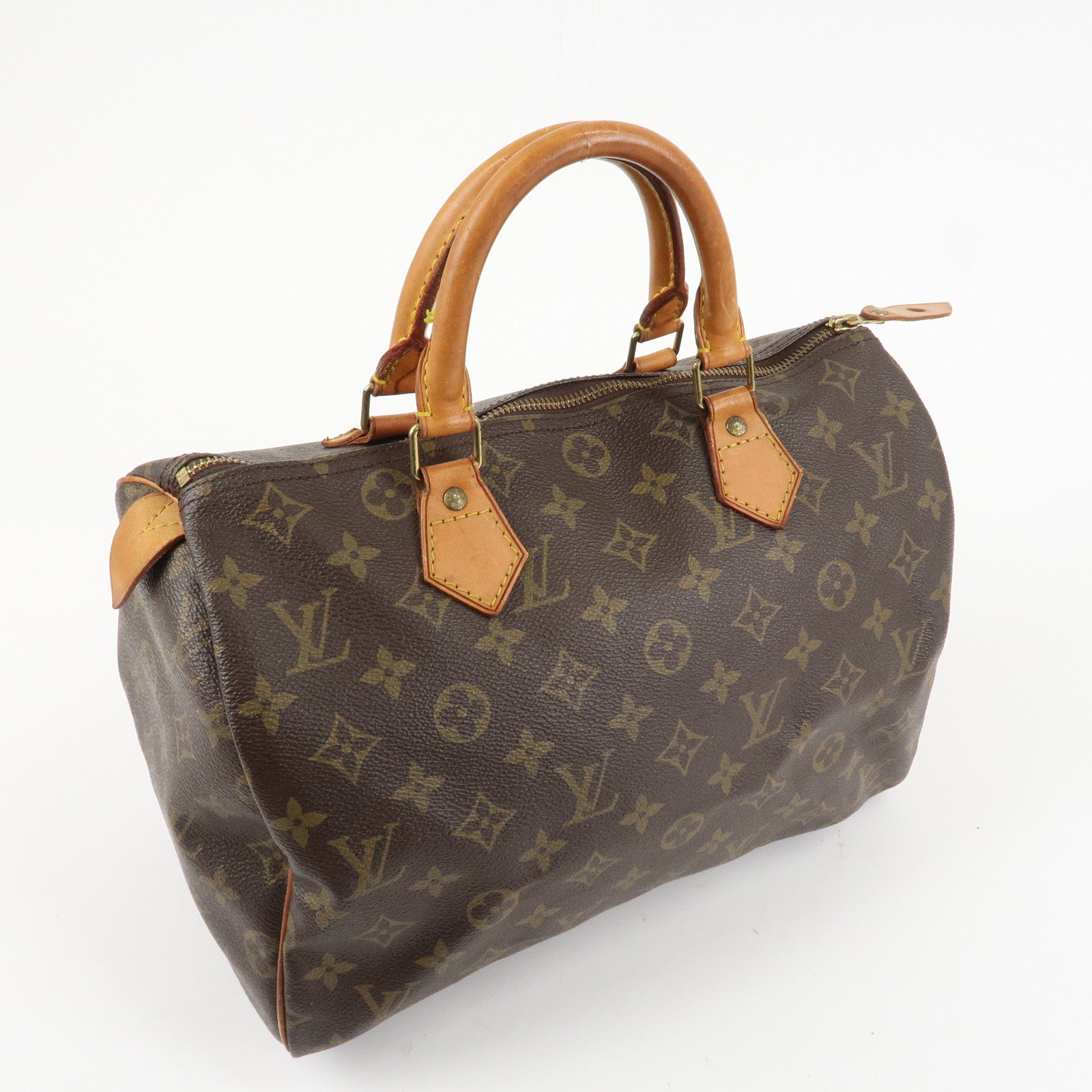Louis Vuitton Monogram Speedy 30 Hand Bag Boston Bag M41526 Used