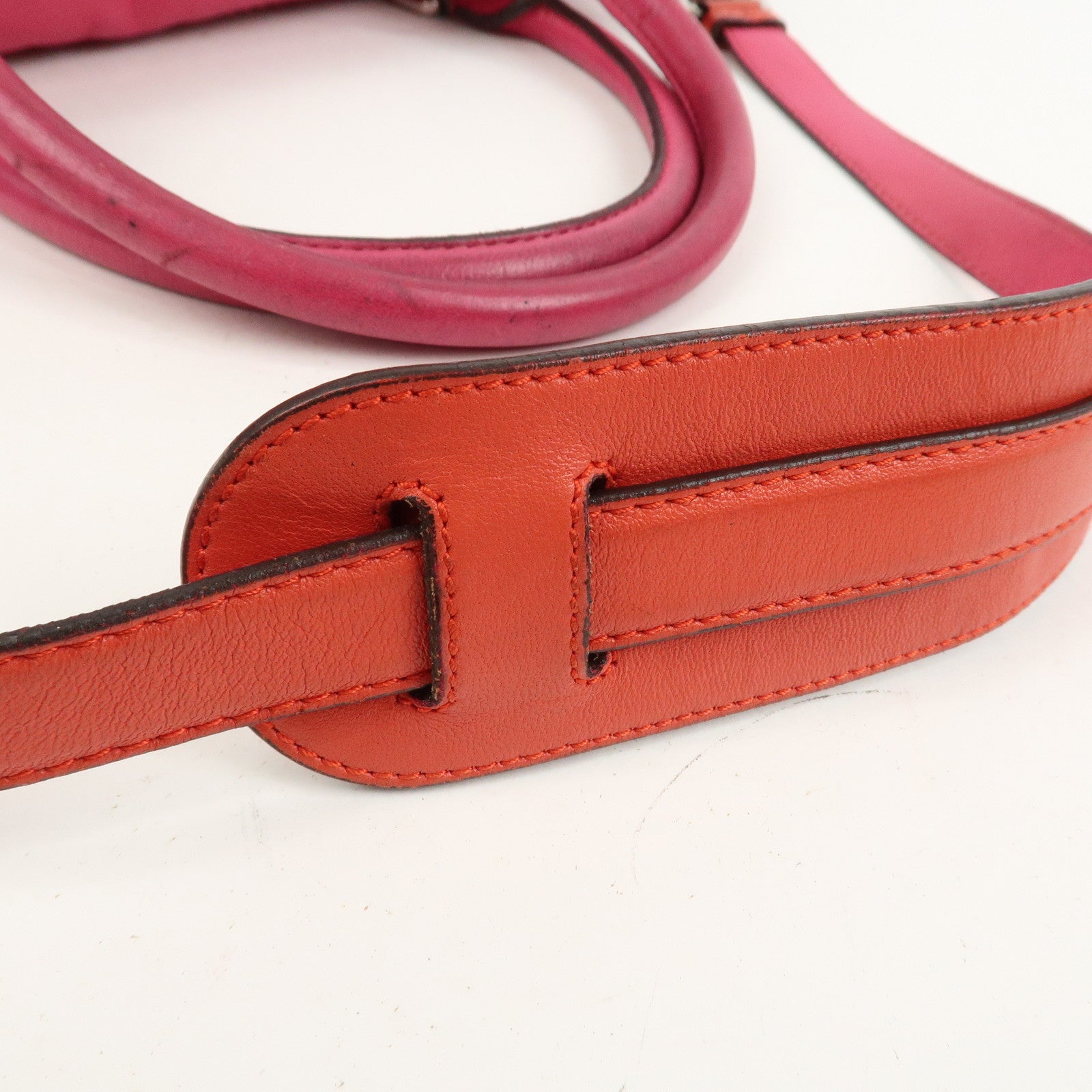LOEWE Seville Anagram Nappa Leather 2Way Shoulder Hand Bag Pink