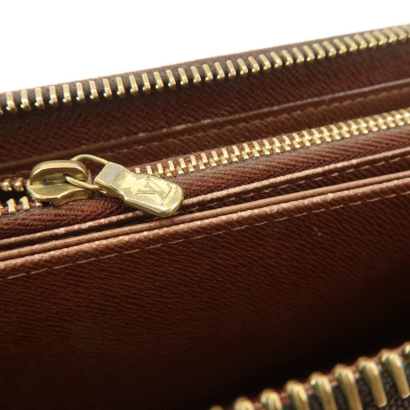 Louis Vuitton Set of 2 Monogram Canvas Round Zippy Long Wallet M60017 Used