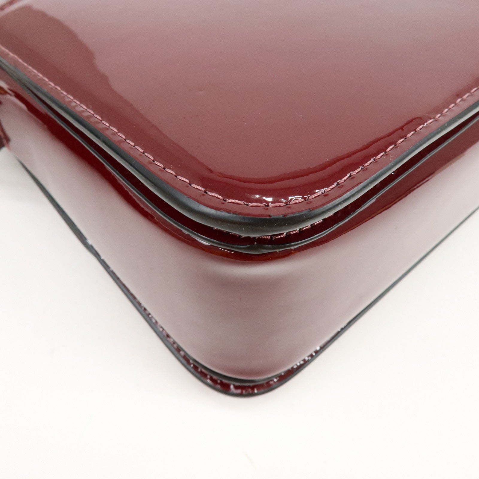 COACH Tabby 26 Patent Leather Shoulder Bag Crossbody Bag Bordeaux