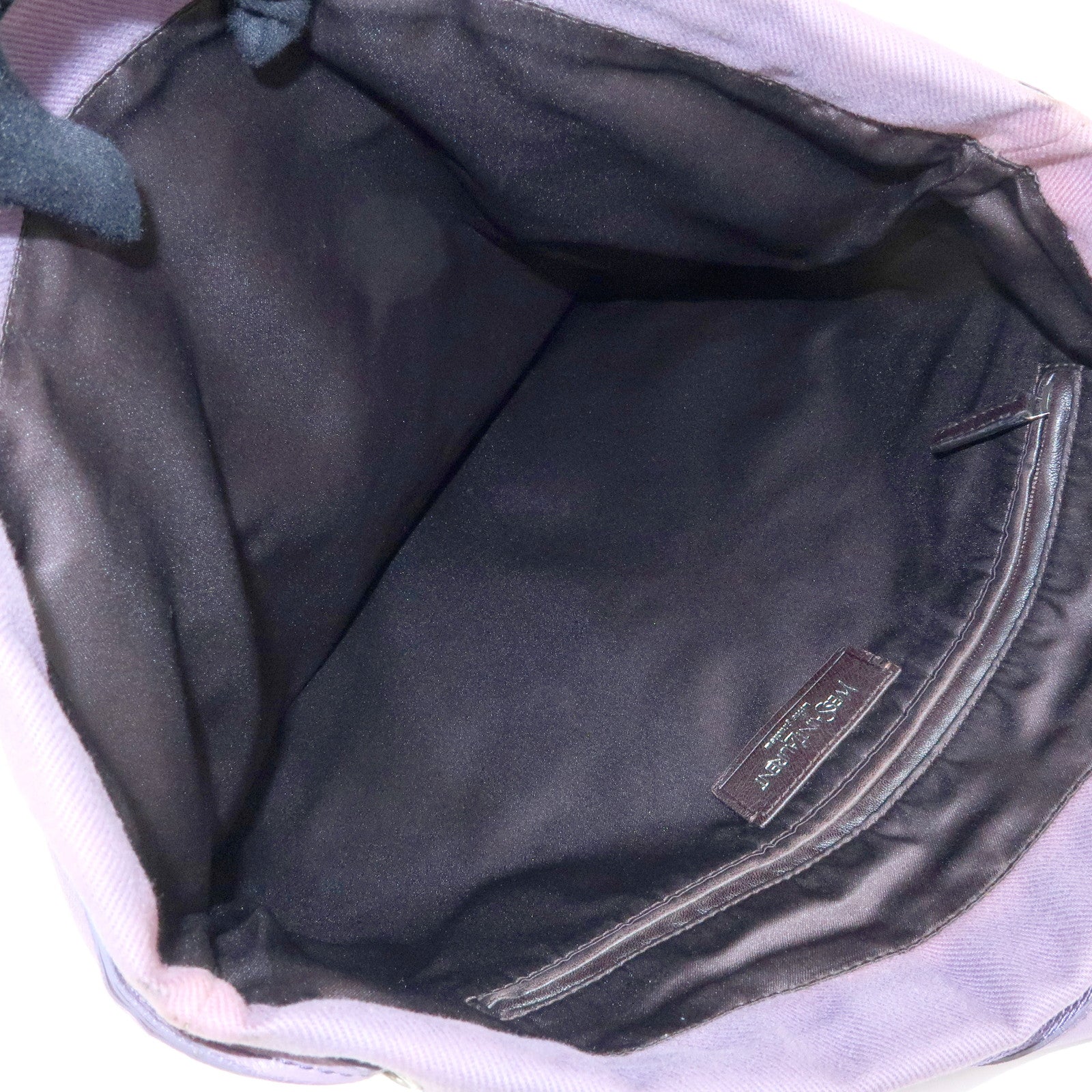 SAINT LAURENT PARIS Kahala Cassandra Canvas Tote Bag Purple 121631