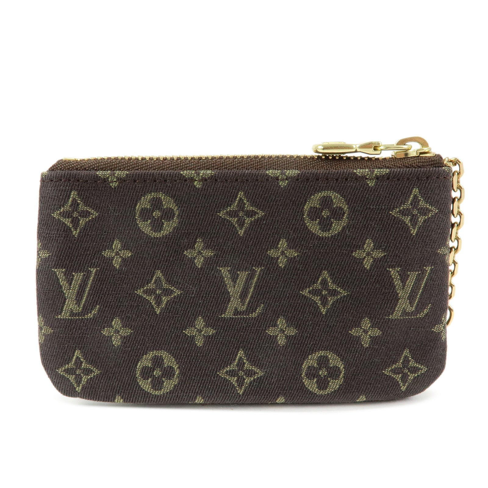 Louis Vuitton Monogram Mini Lin Pochette Cles Coin Case M95230
