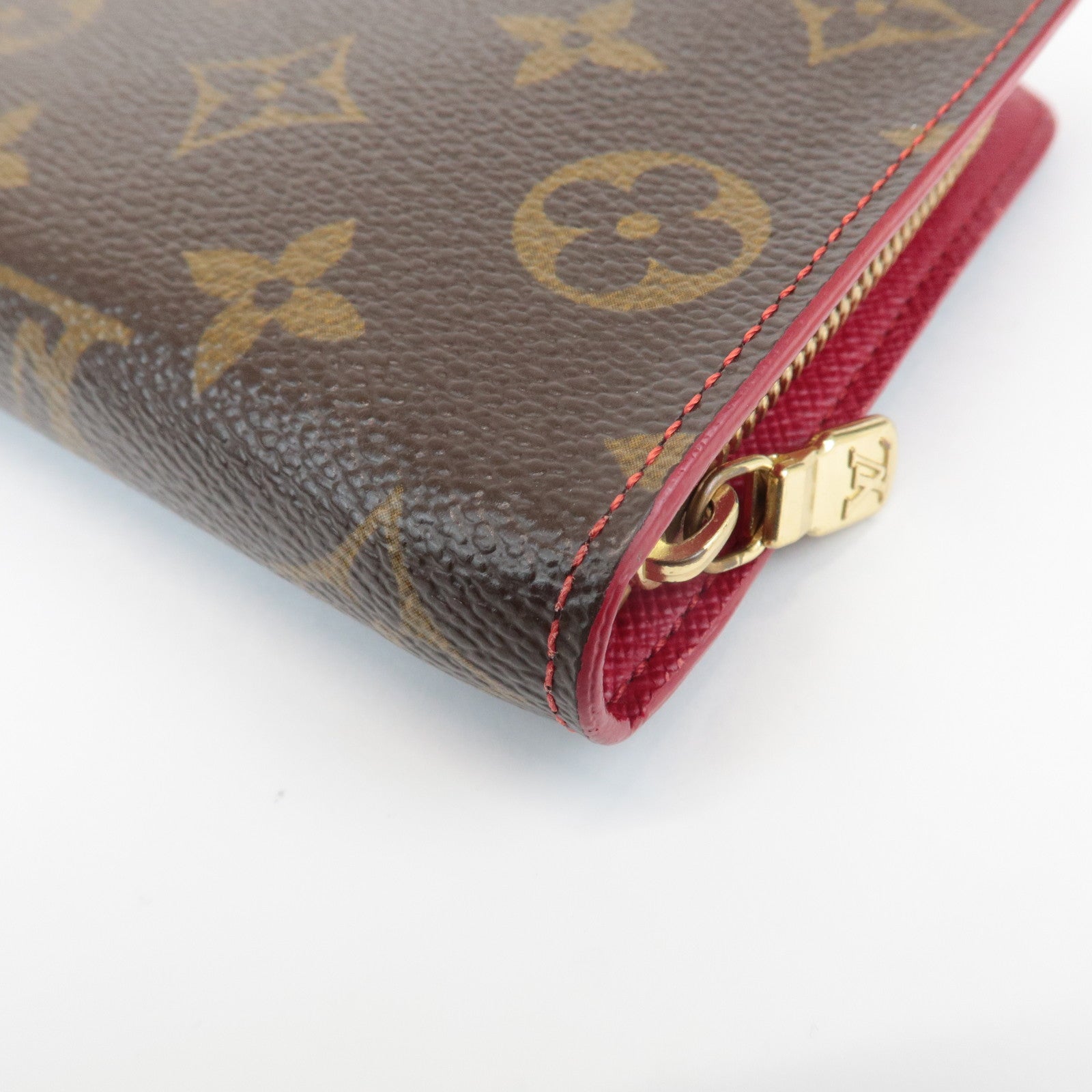 Louis Vuitton Monogram Cherry Porte Monnaie Zip Round Zippy Wallet M95006 Used