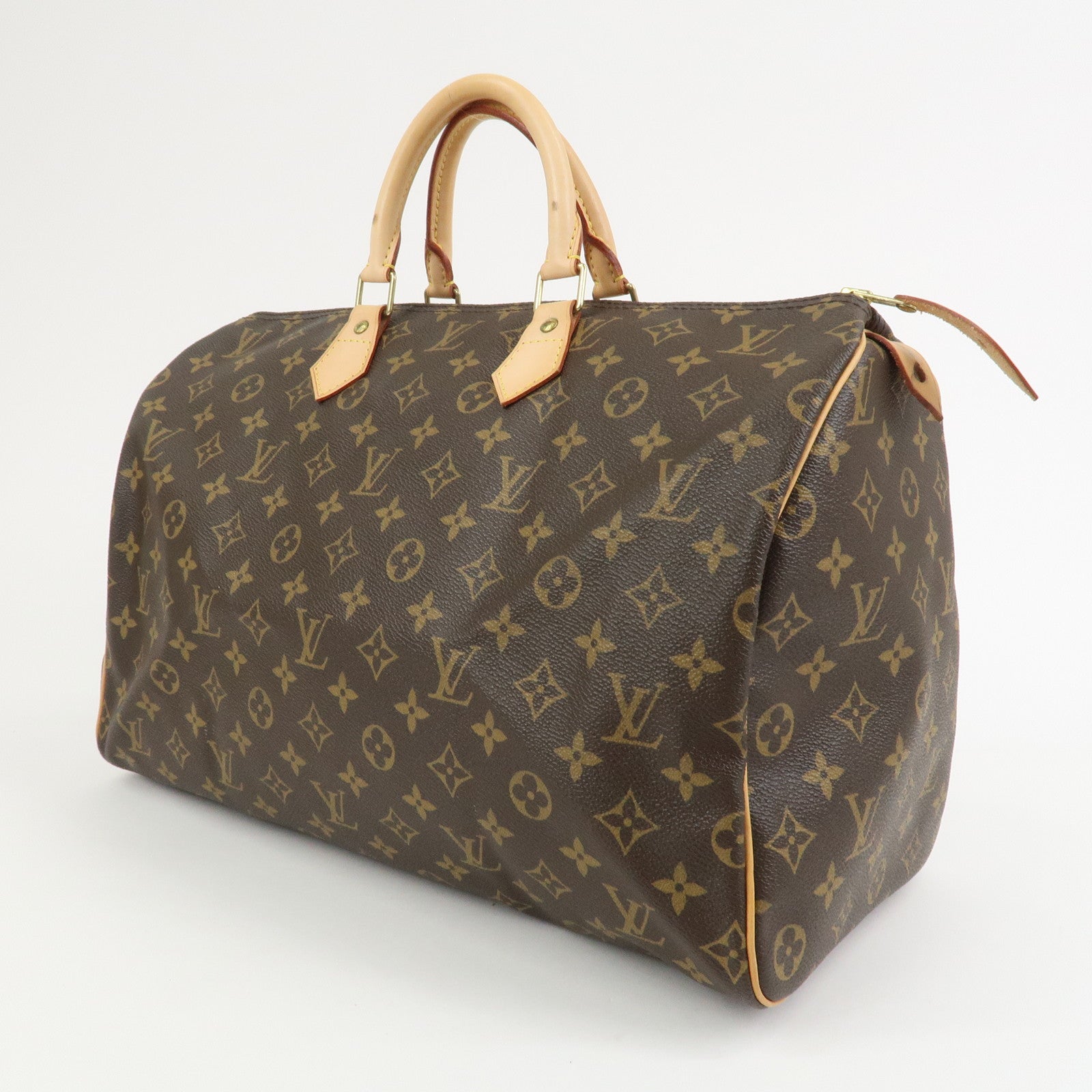 Louis Vuitton Monogram Speedy 40 Hand Bag Boston Bag Brown M41522