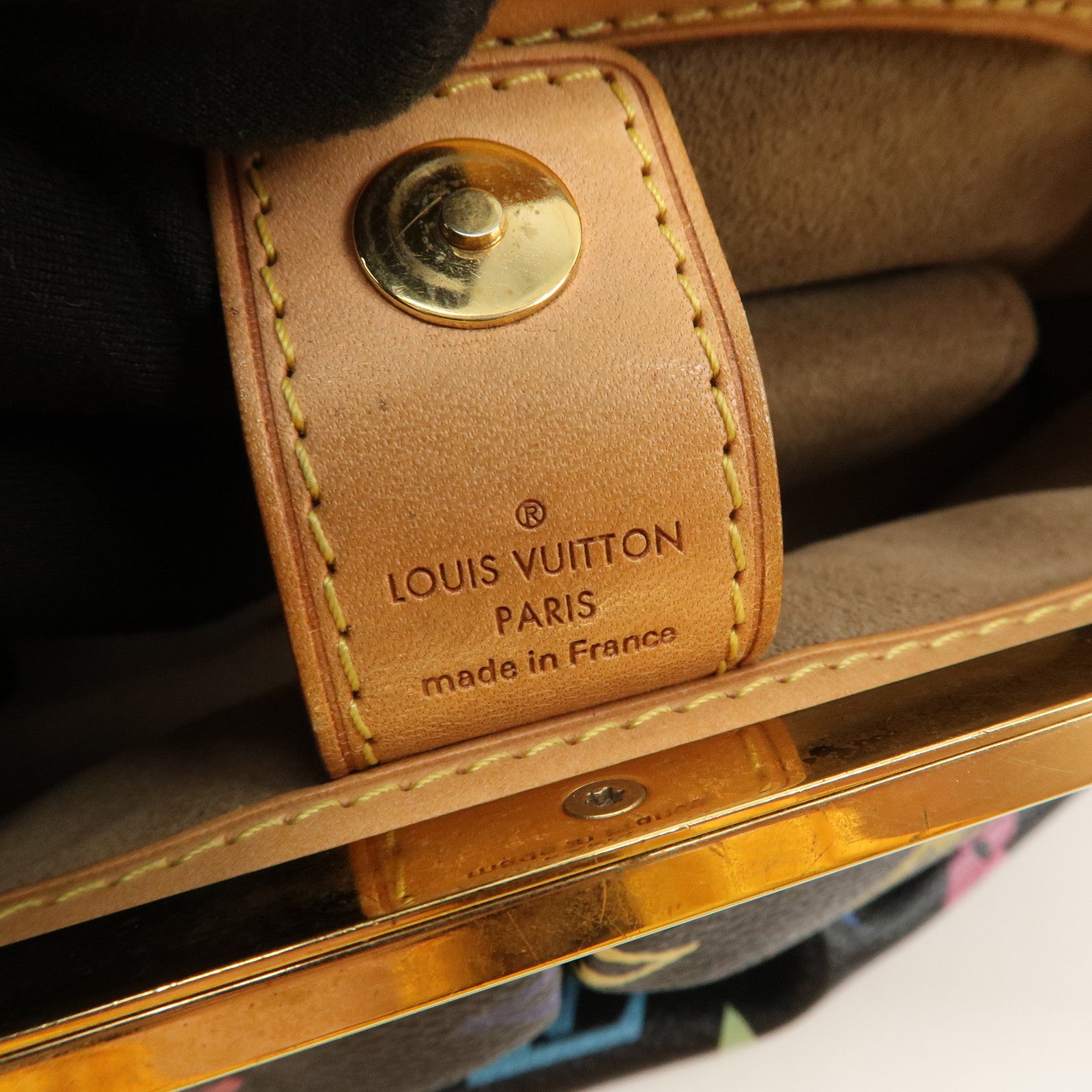 Louis Vuitton Monogram Multicolor Judy PM Hand Bag Noir M40258