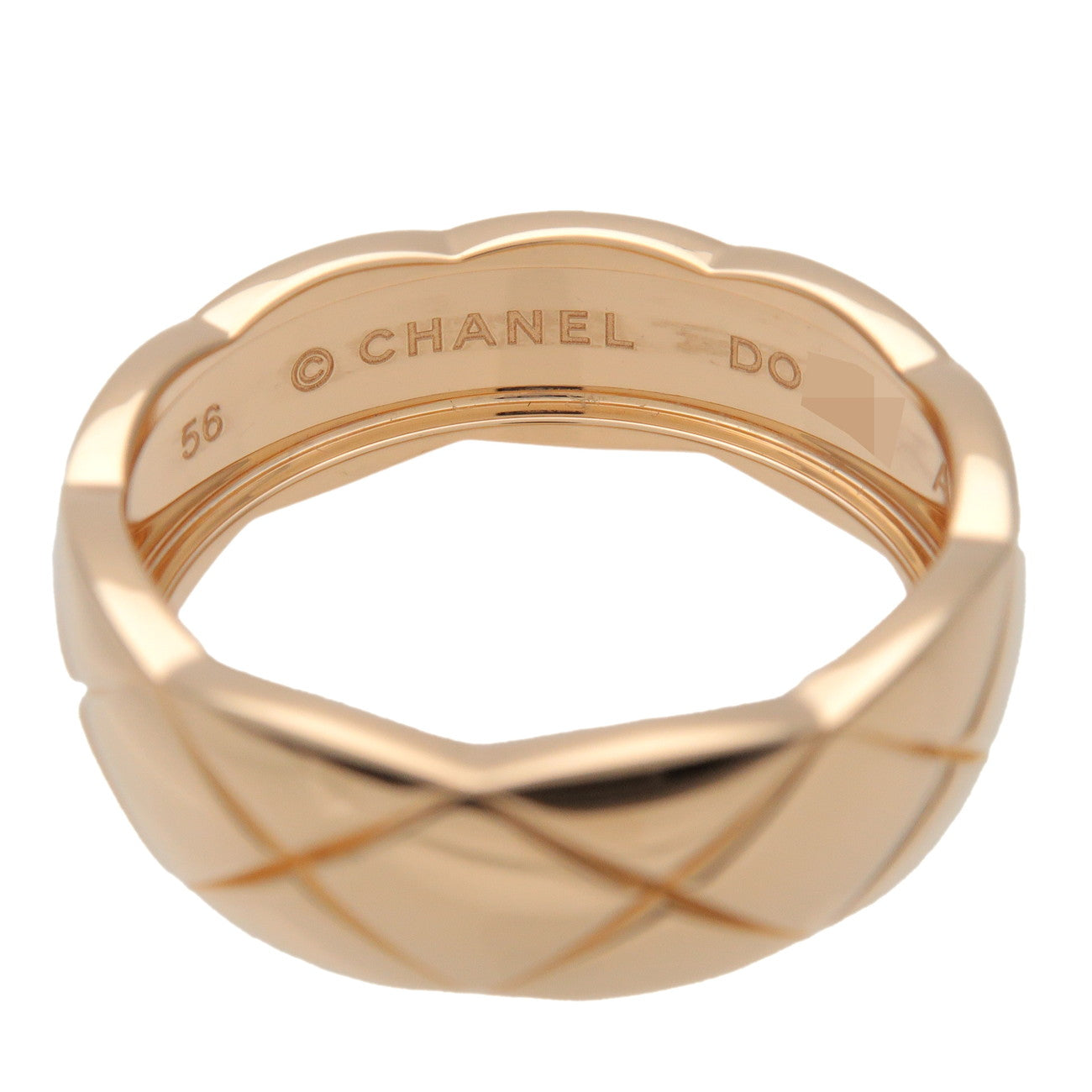 CHANEL COCO Crush Ring Medium 750YG Yellow Gold #56 US7.5 J10571