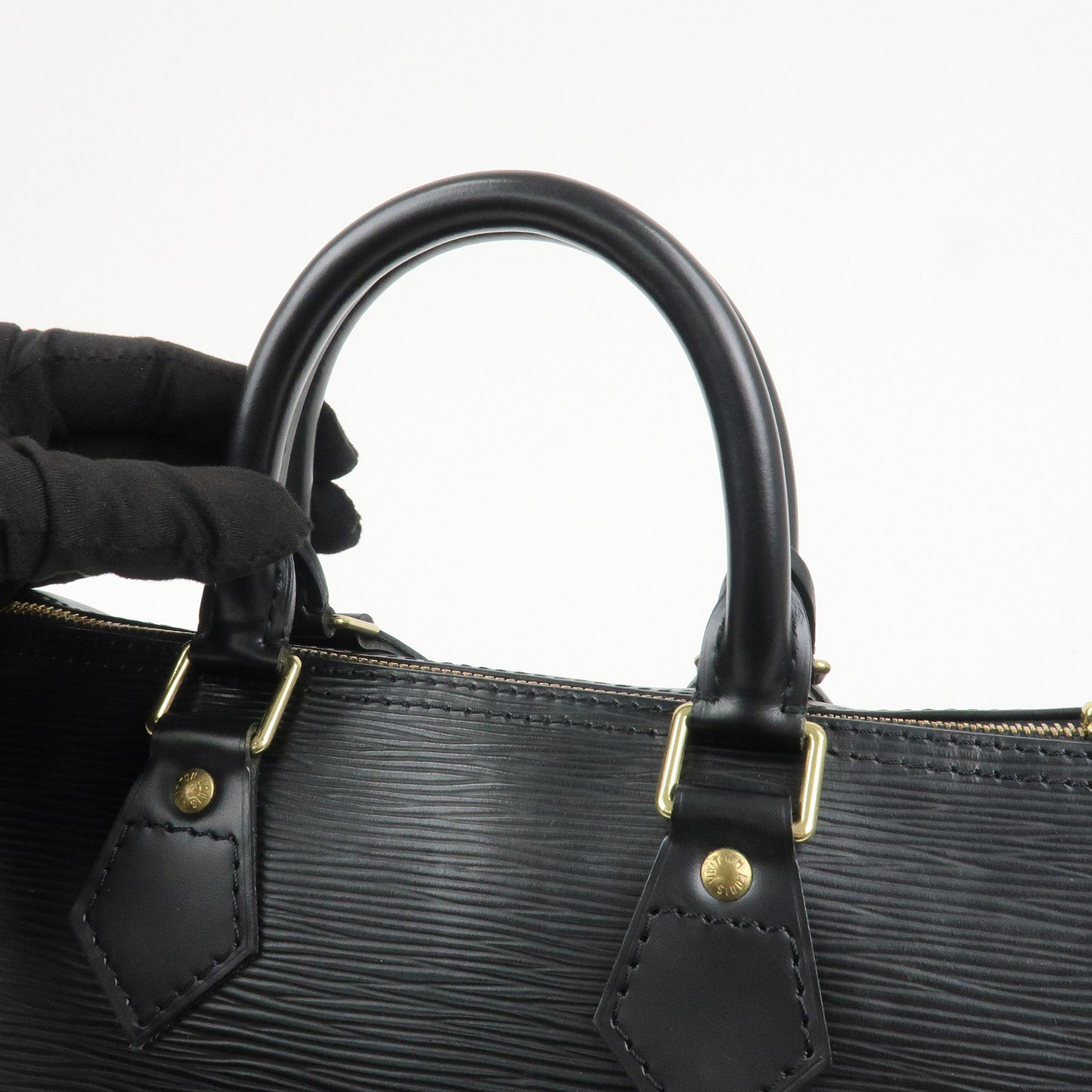 Louis Vuitton Epi Speedy 25 Hand Bag Boston Bag Noir M59032