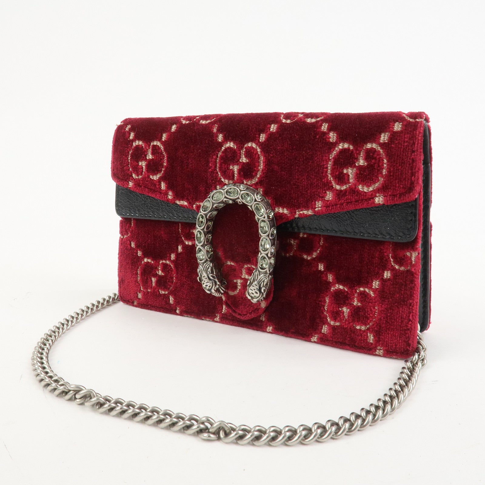 GUCCI Dionysus Super Mini Bag Leather Chain Shoulder Bag 476432