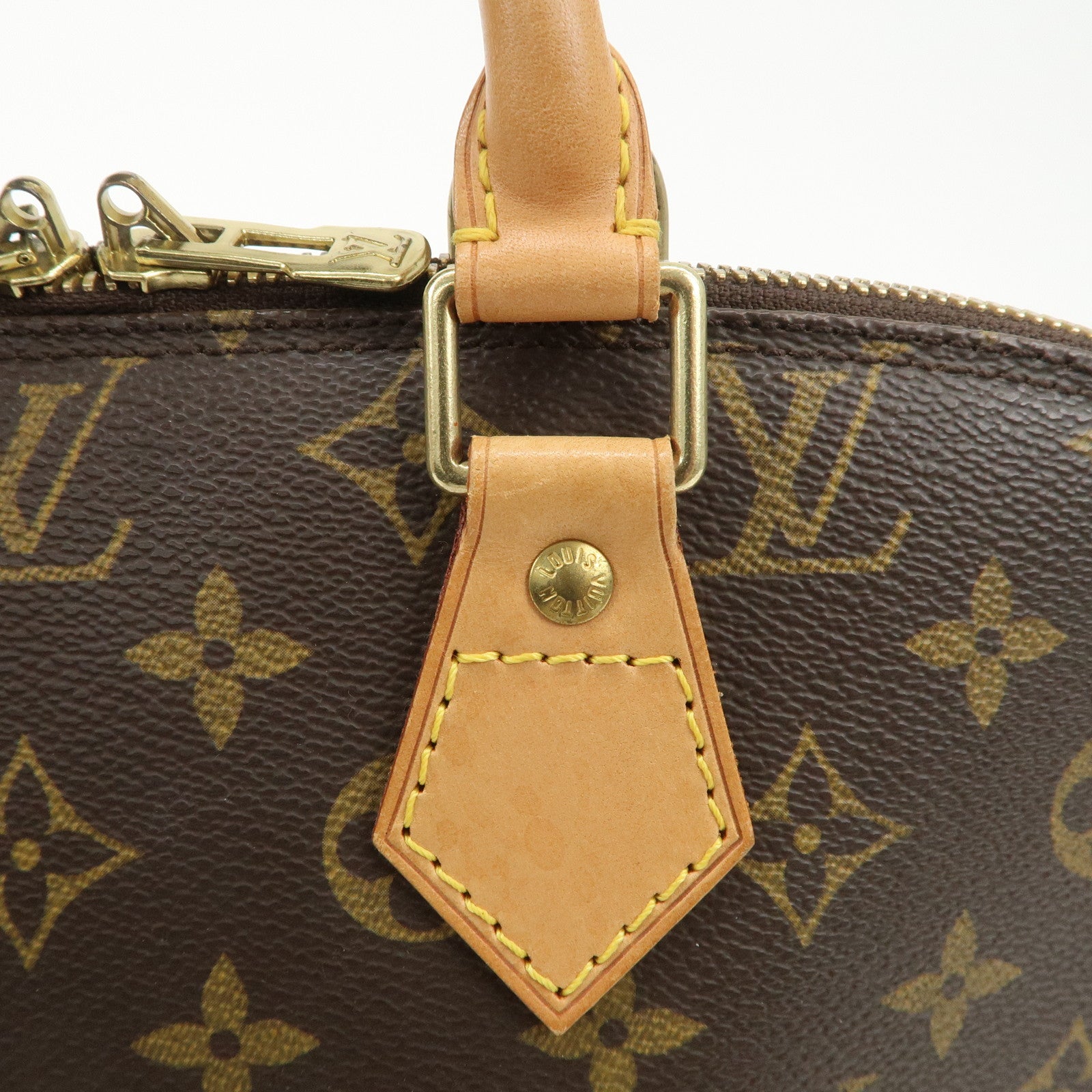 Louis Vuitton Monogram Alma Hand Bag Brown M51130
