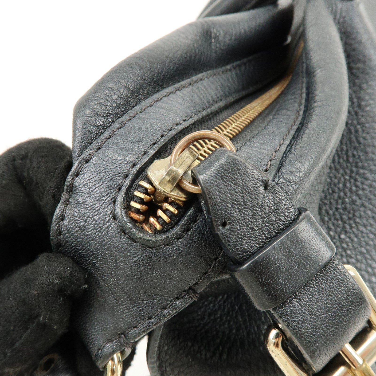 Chloe See By Chloe Leather 2Way Bag Shoulder Bag Hand Bag Black