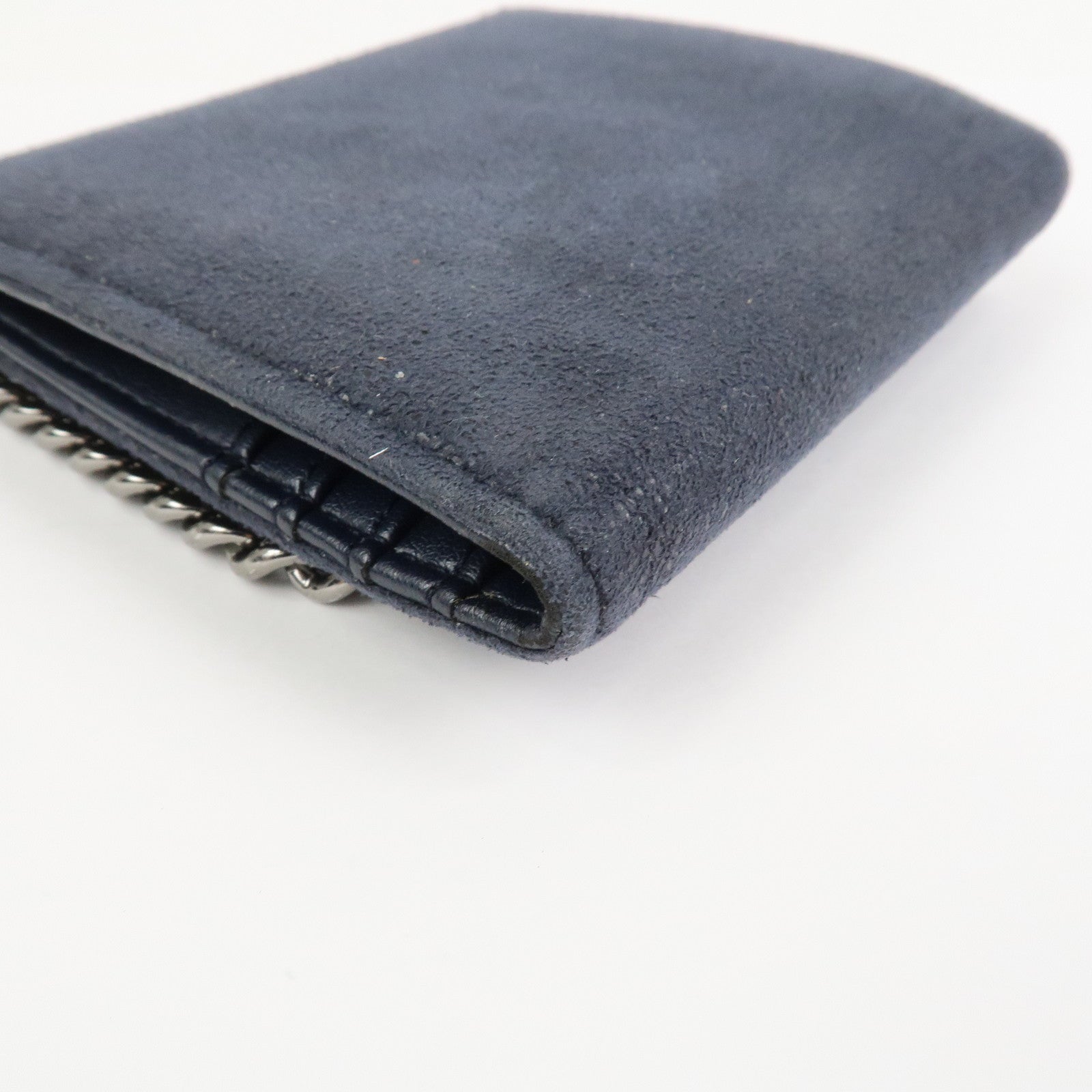 STELLA MCCARTNEY Falabella Polyester Small Flap Wallet Navy