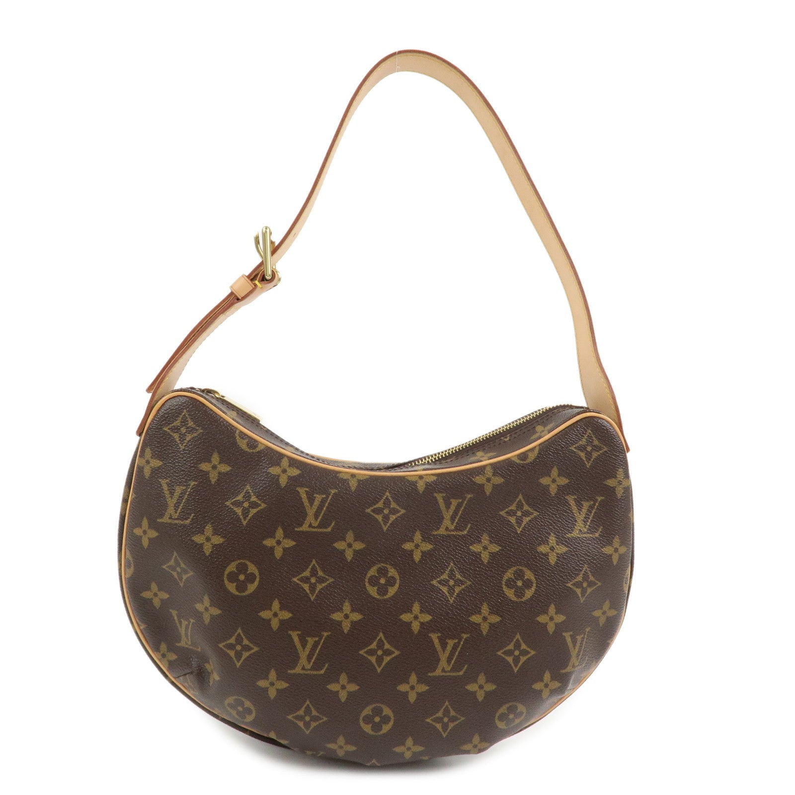 Louis Vuitton Monogram Croissant MM Shoulder Bag Brown M51512
