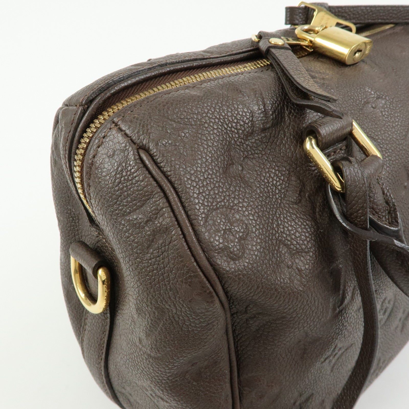 Louis Vuitton Monogram Empreinte Speedy Bandouliere 25 Terre M40761