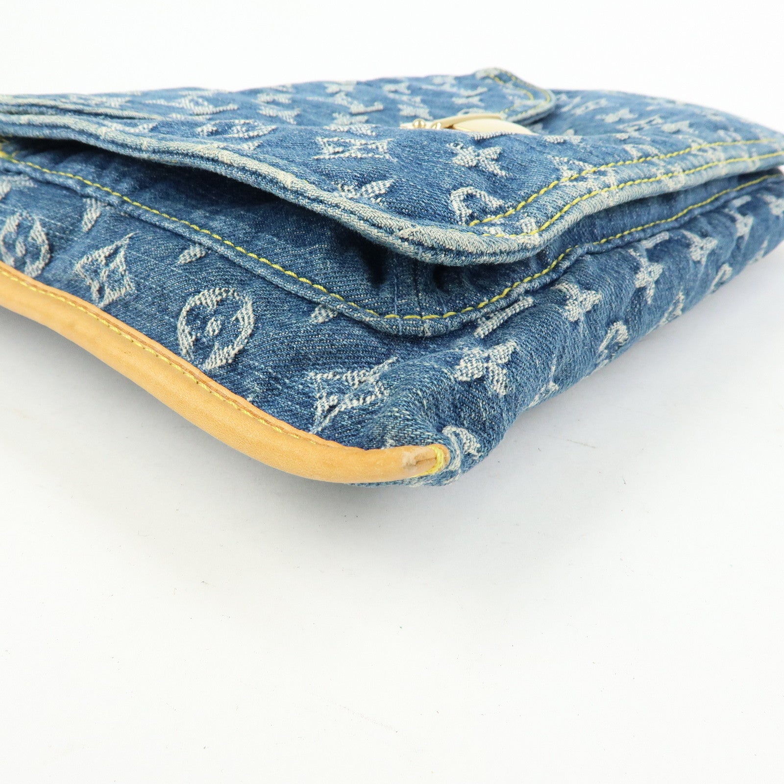 Louis Vuitton Monogram Denim Flat Shopper Tote Bag M95018