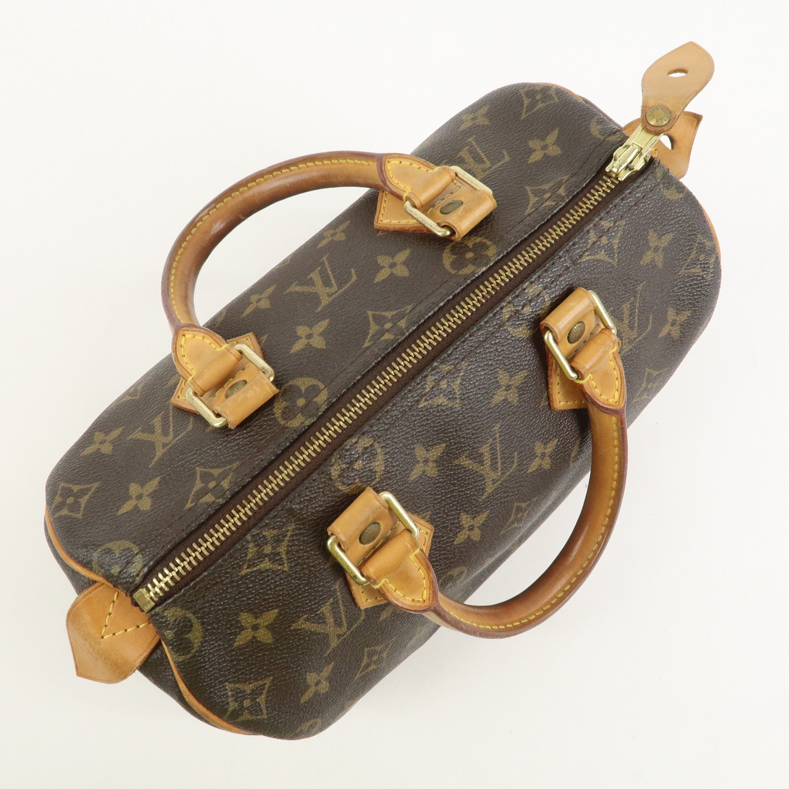 Louis Vuitton Monogram Speedy 25 Boston Bag Hand Bag Brown M41528
