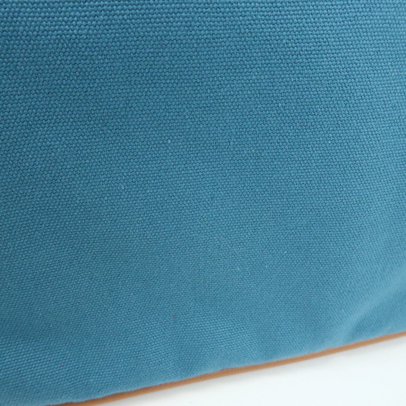 HERMES Cotton Canvas Bolide Cosmetic Pouch TGM Pouch Blue