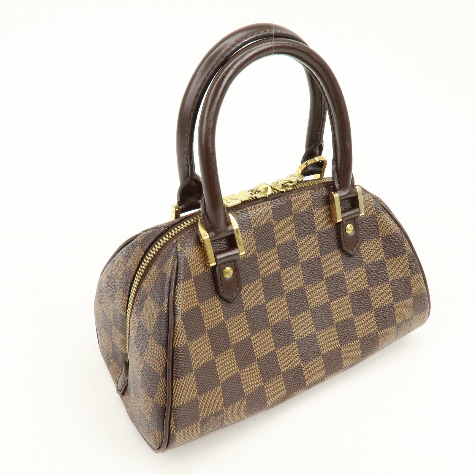 Louis Vuitton Damier Ebene Rivera Mini Hand Bag Brown N41436