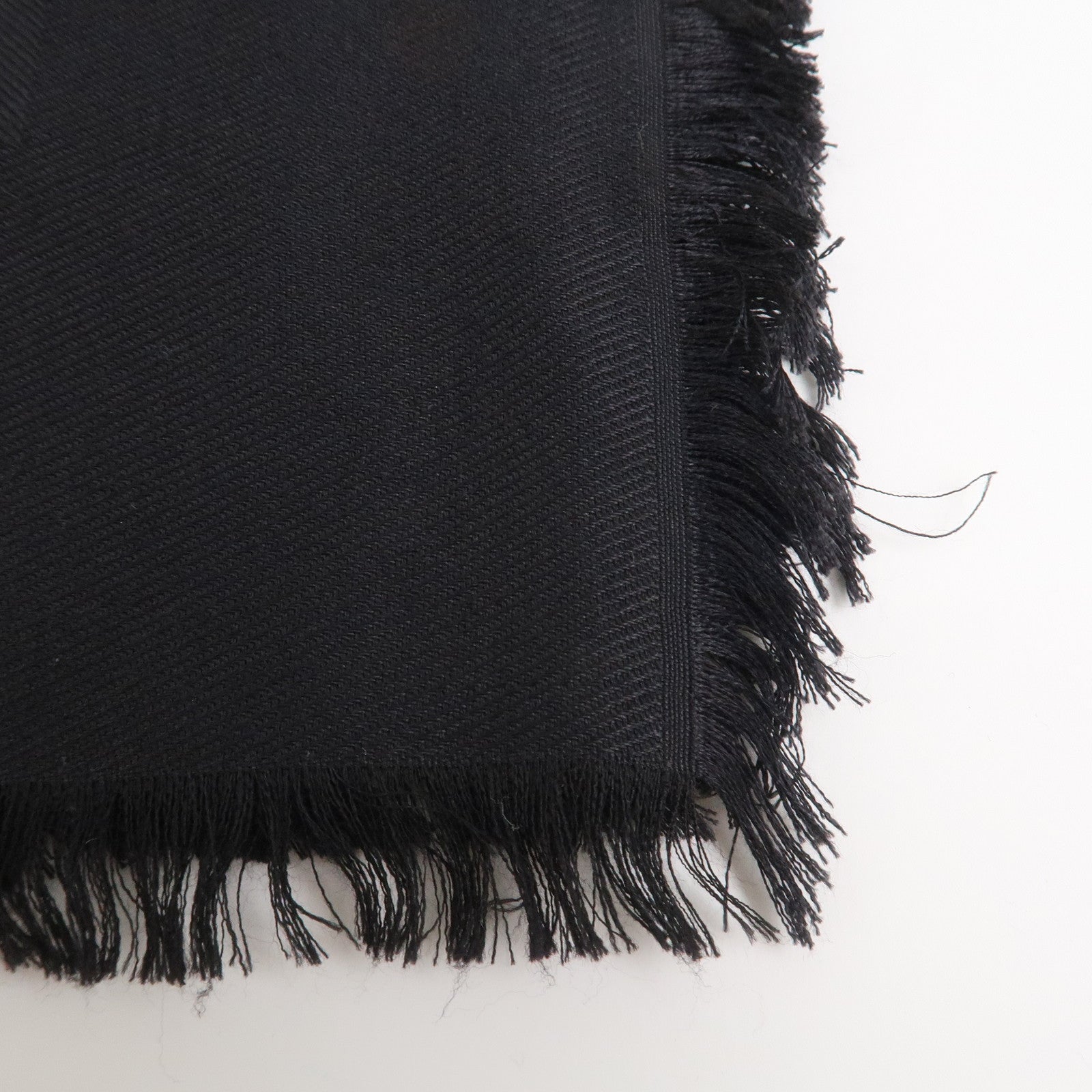 Louis Vuitton Monogram Silk Wool Shawl Anthracite Black M74752