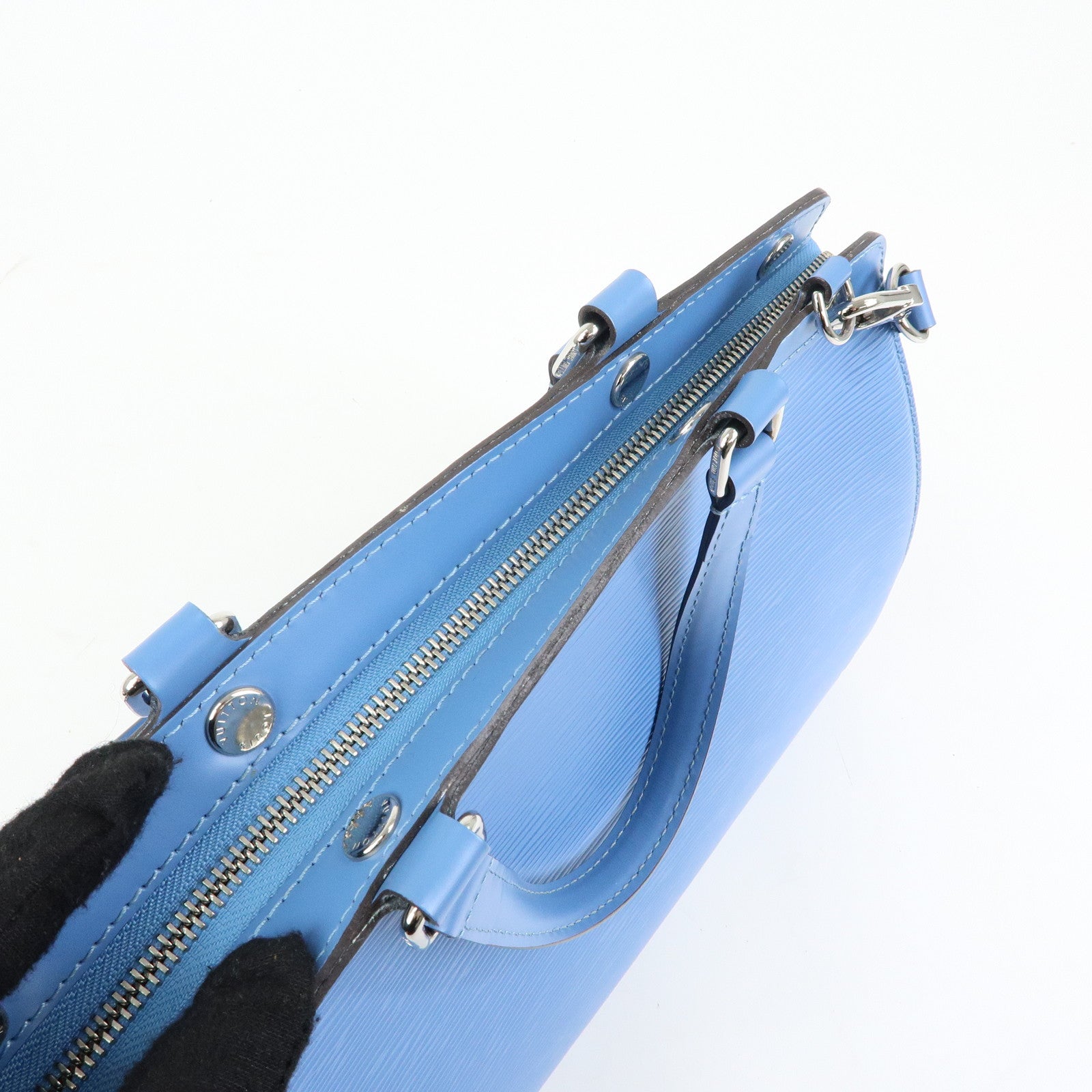 Louis Vuitton Epi Leather Brea MM 2Way Bag Hand Bag Blue