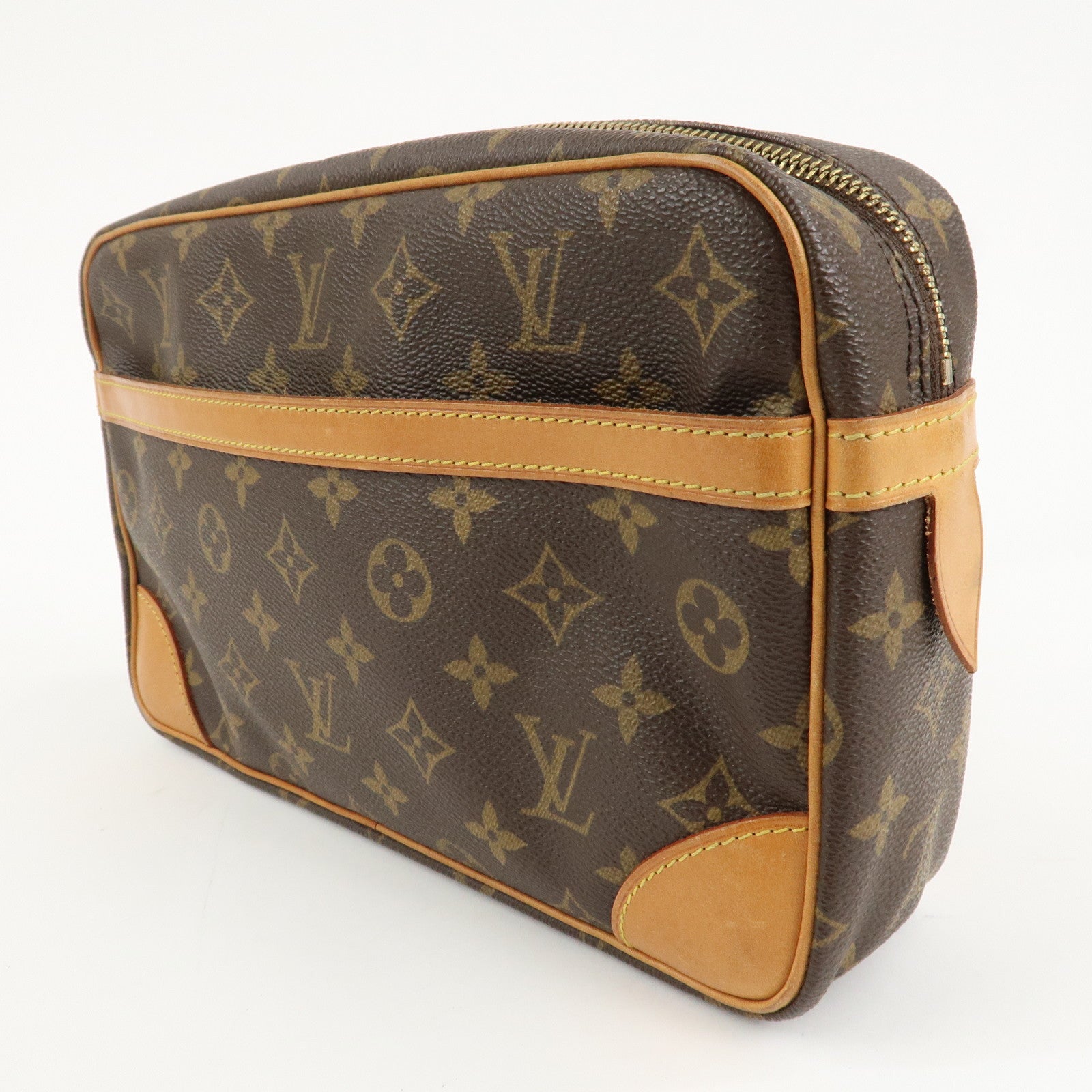 Louis Vuitton Monogram Compiegne 28 Pouch Clutch Bag M51845 Used