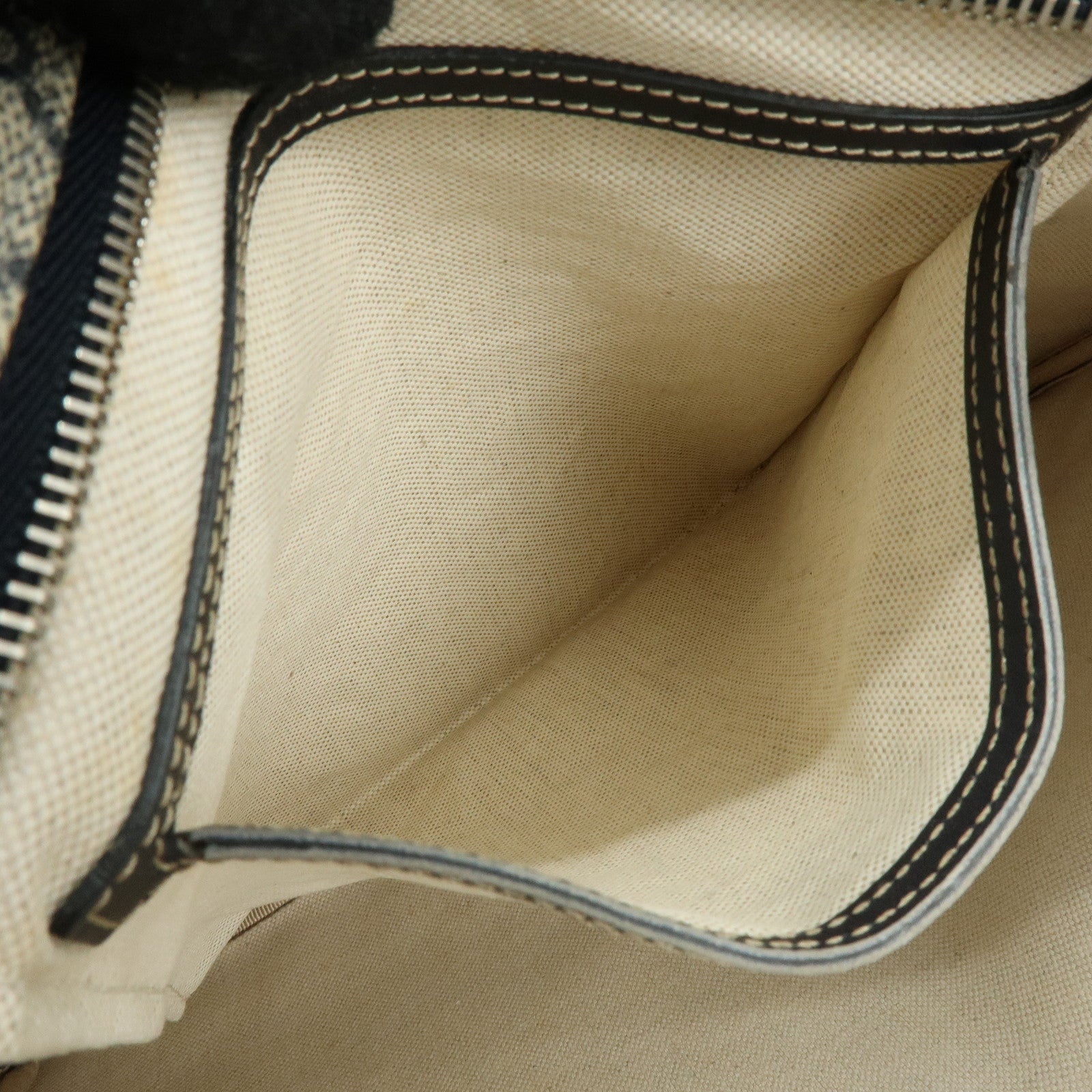 GUCCI GG Supreme Shoulder Bag Crossbody Bag Gray Navy Beige 201446