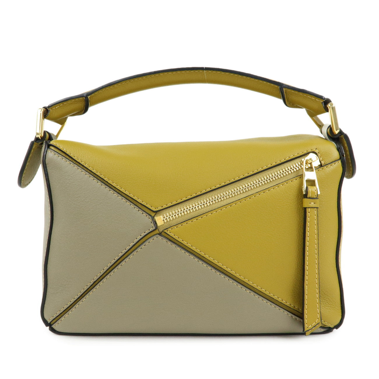 LOEWE Anagram Calf Leather 2Way Puzzle Bag Small Ocher A510S21X55