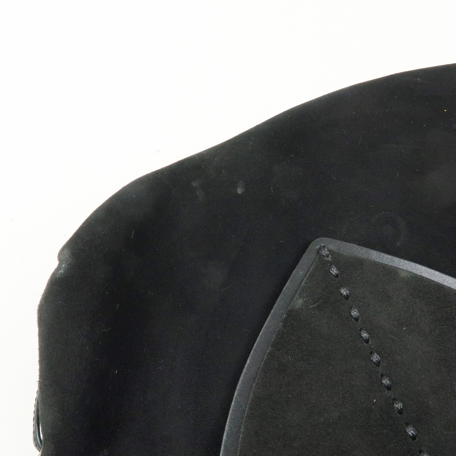 GUCCI Heart Suede Leather Shoulder Bag Crossbody Bag Black 95107