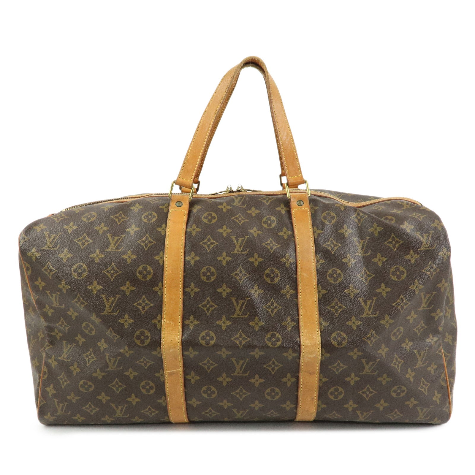 Louis Vuitton Monogram Sac Souple 55 Boston Bag Brown M41622