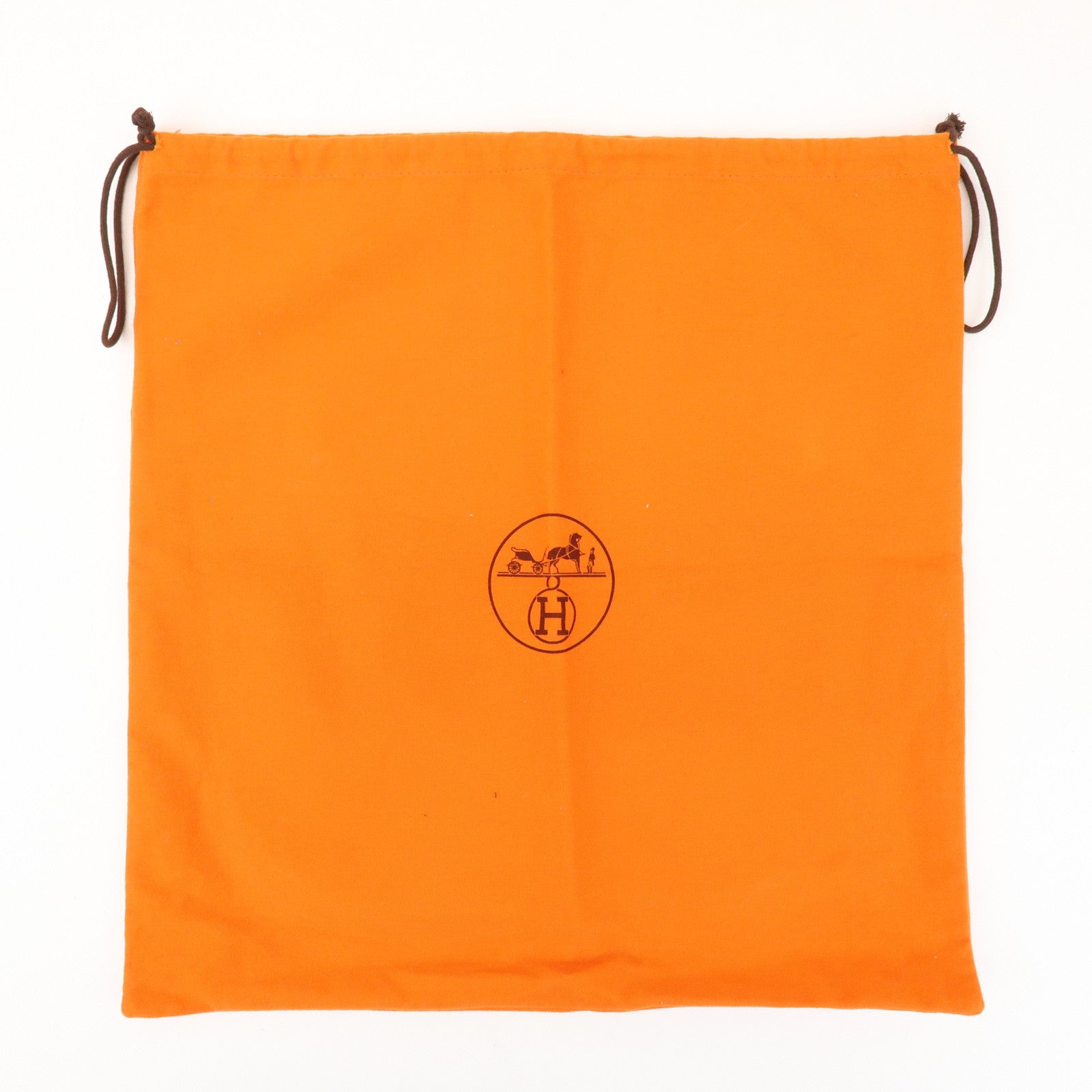 HERMES  Set of 9 Dust Bag Storage Bag Drawstring Orange