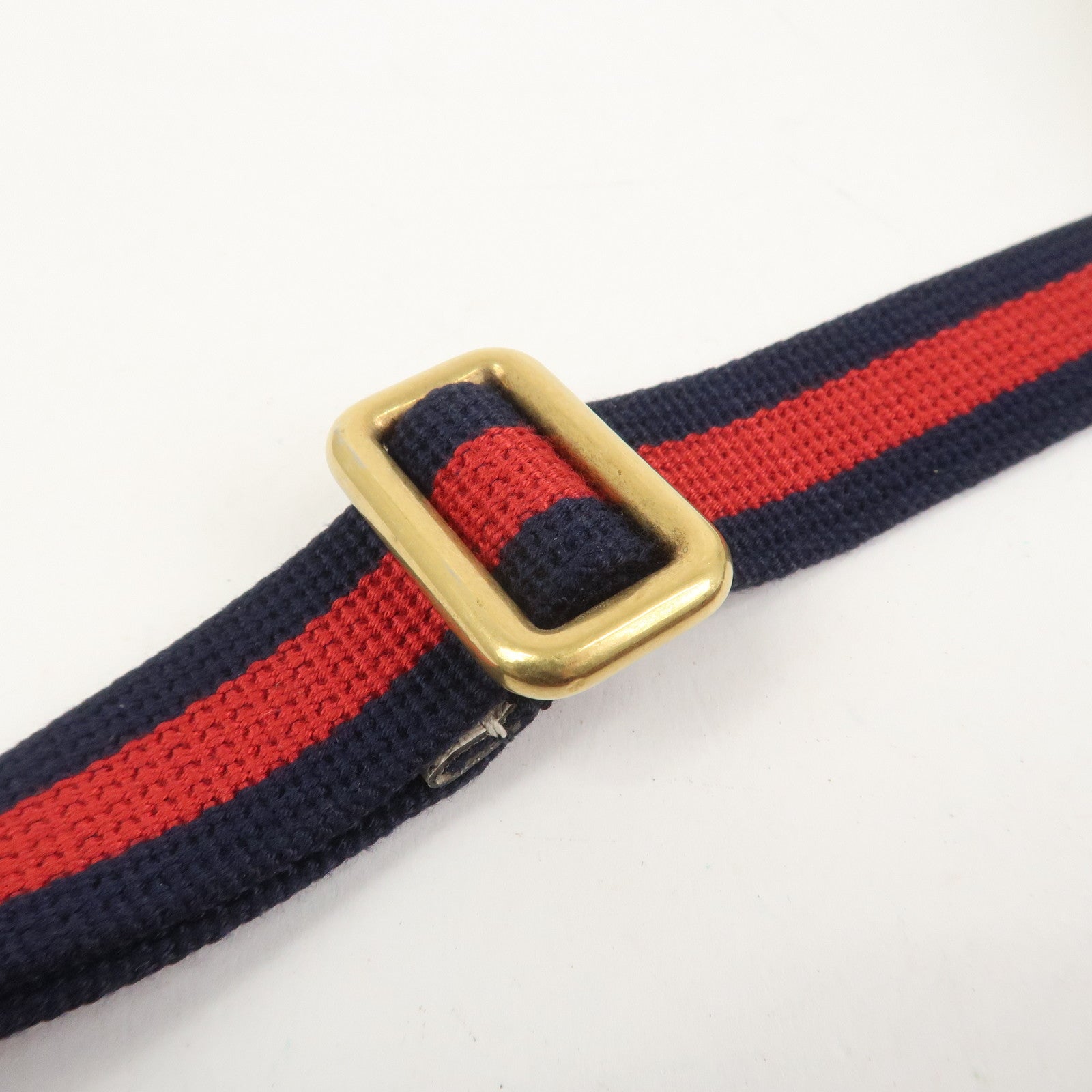 GUCCI Sherry Leather Waist Pouch Body Bag White 527792