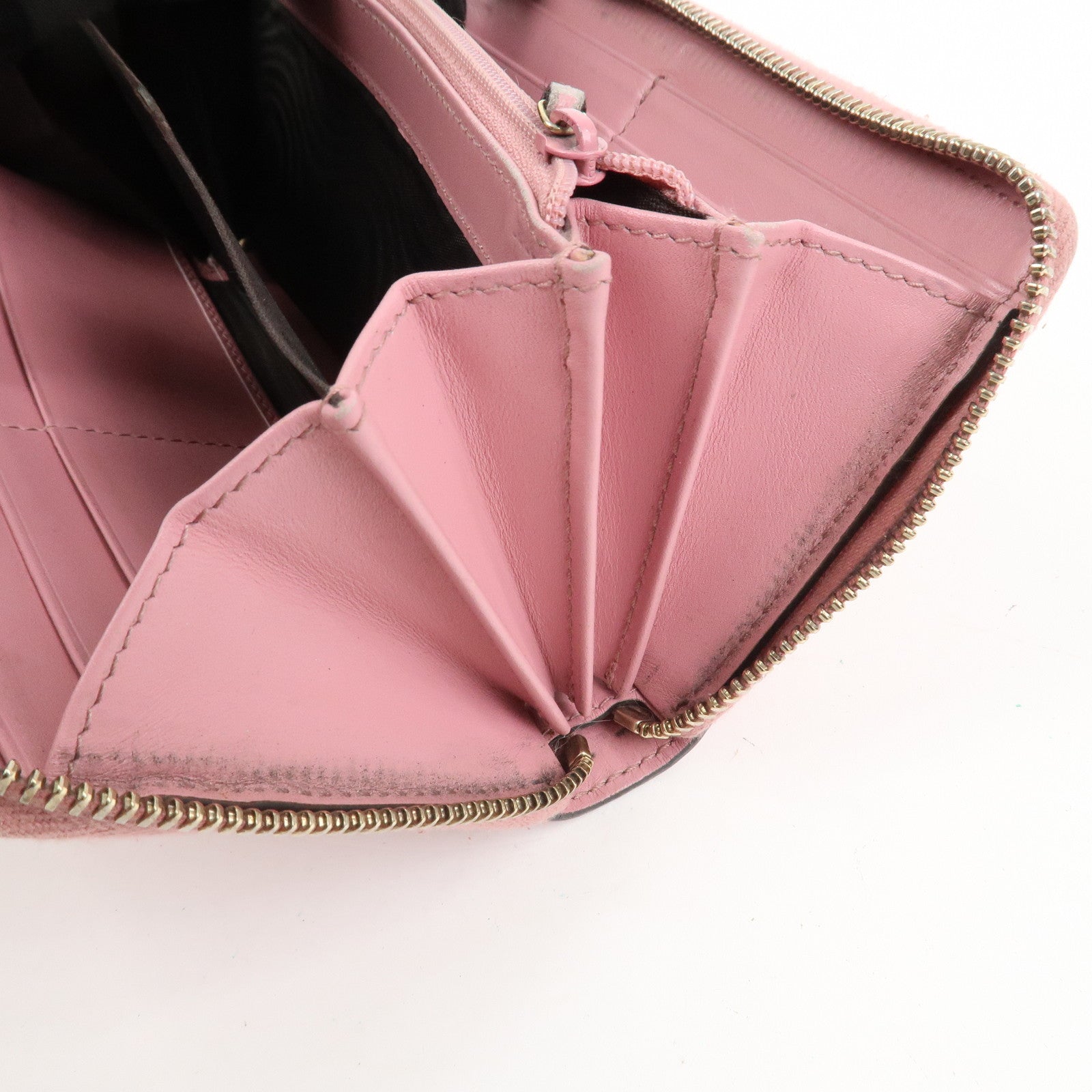 GUCCI Micro Guccissima Guccissima Set of 2 Long Wallet Pink Beige Pink