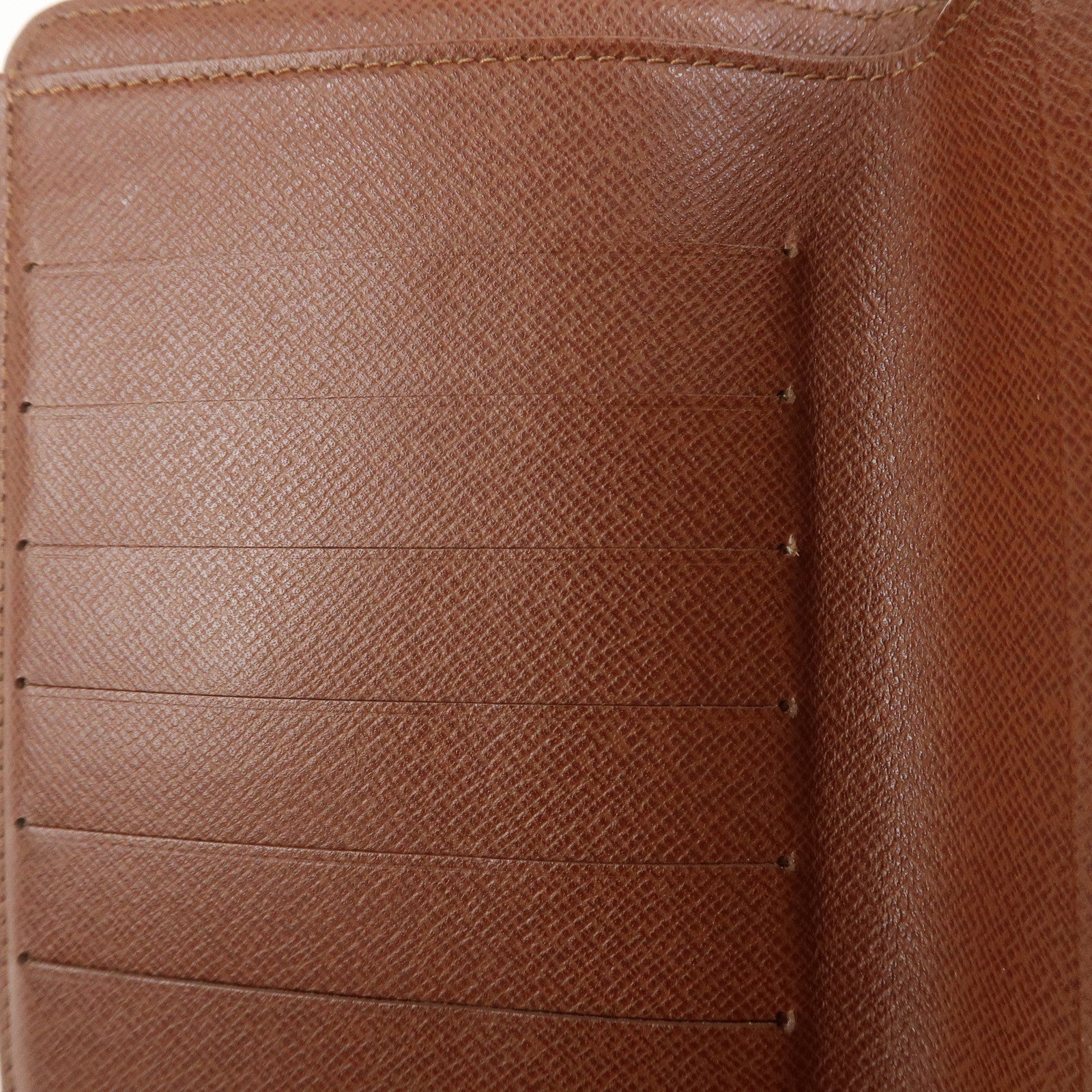 Louis Vuitton Monogram Porte Papier Zip Wallet Brown M61207